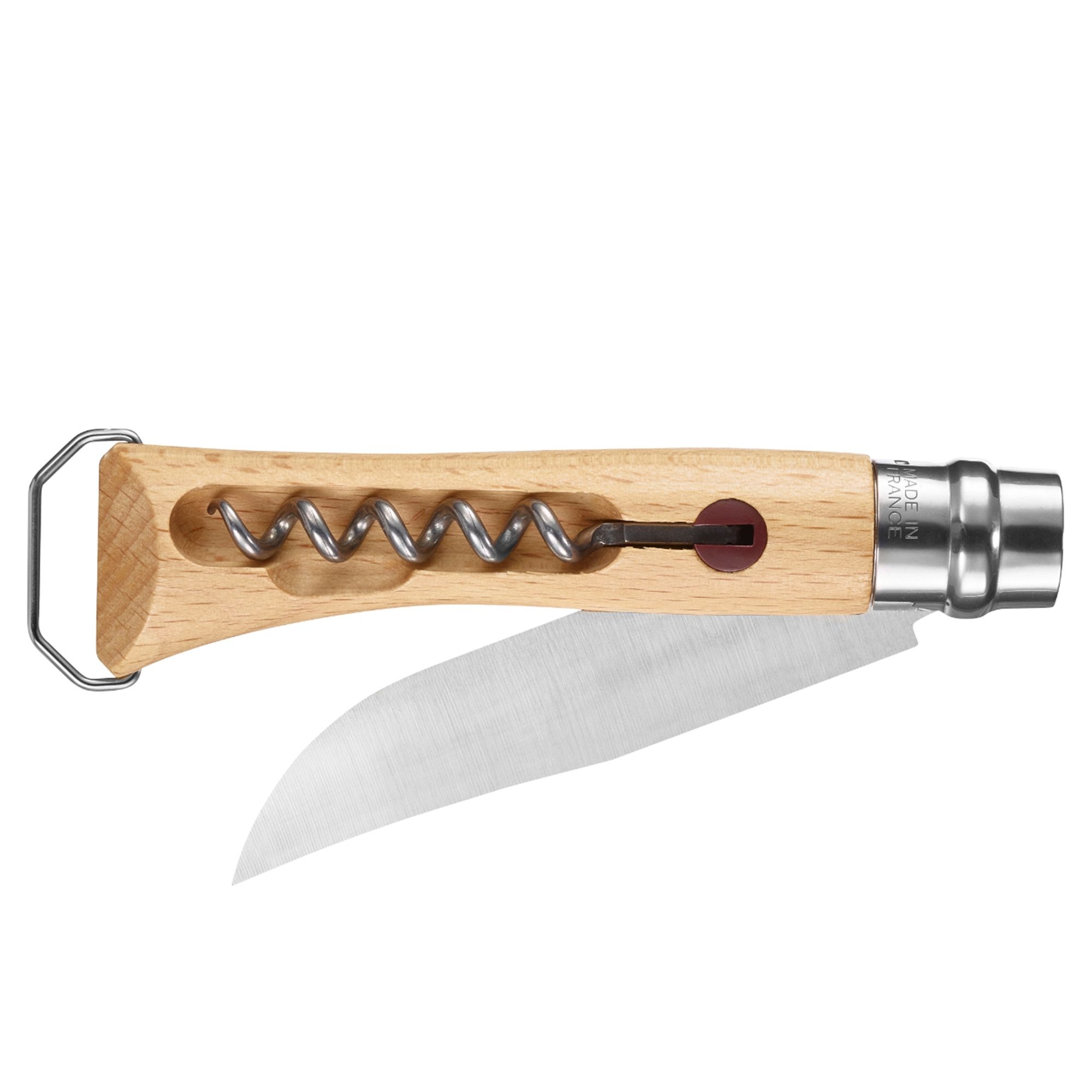 Opinel - Taschenmesser mit Korkenzieher No 10 - 23 cm - Buche