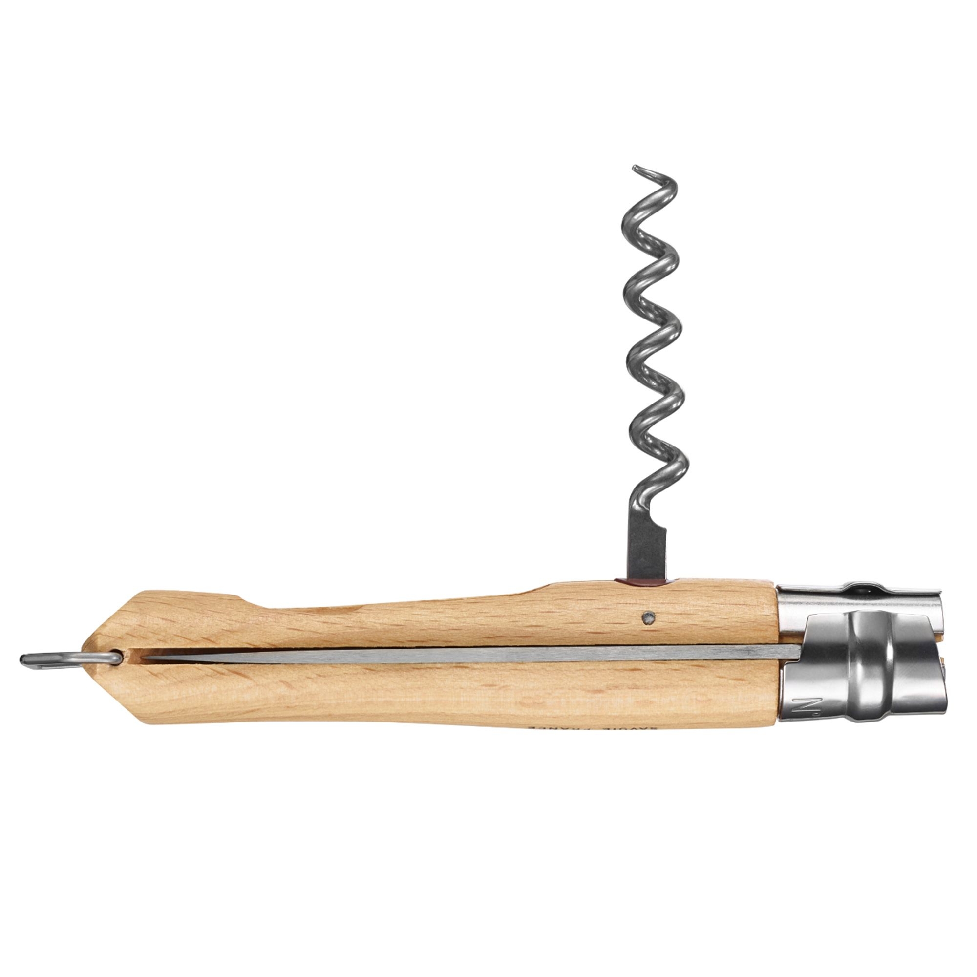 Opinel - Taschenmesser mit Korkenzieher No 10 - 23 cm - Buche