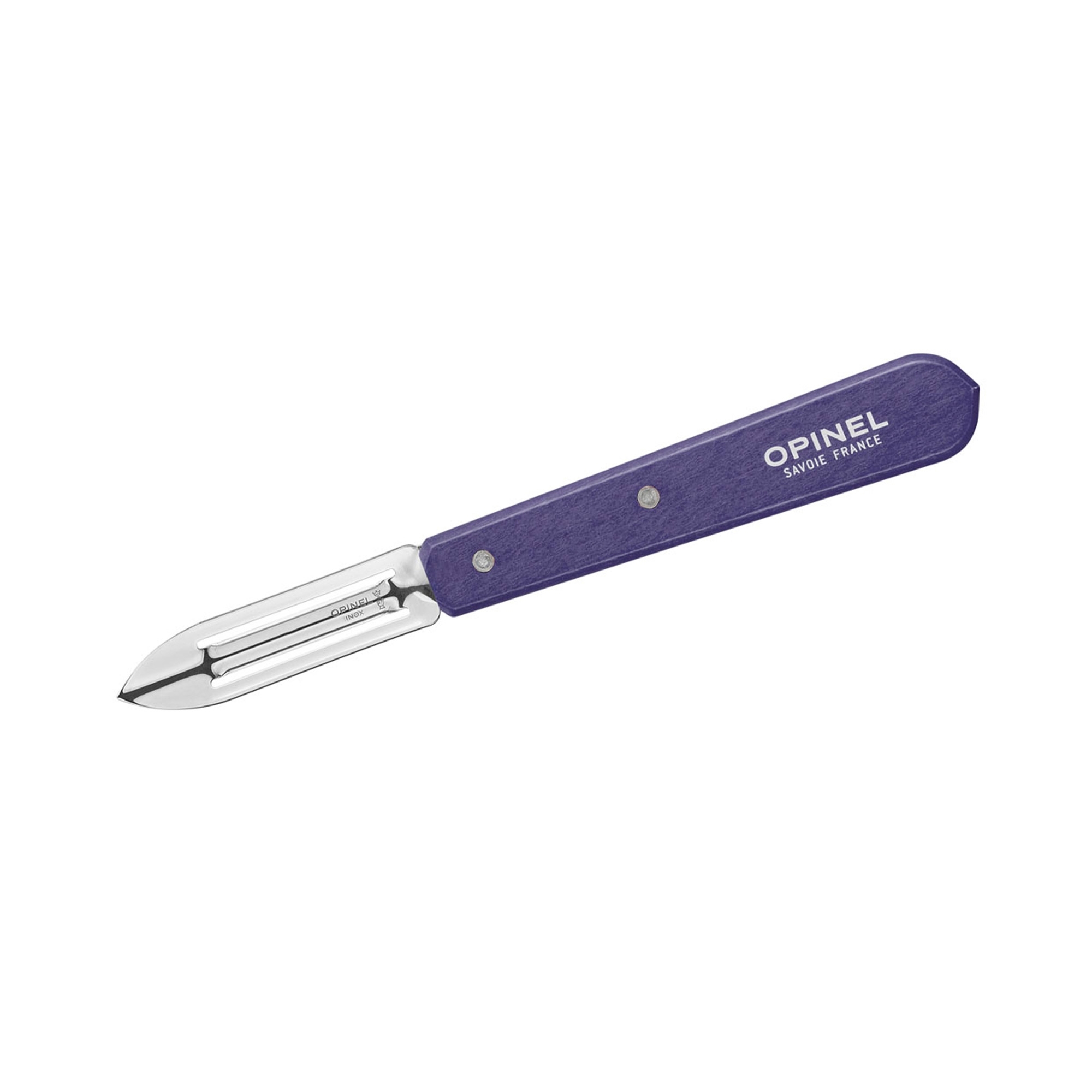 Opinel No 115 PAYSAGE vegetable peeler with violet handle