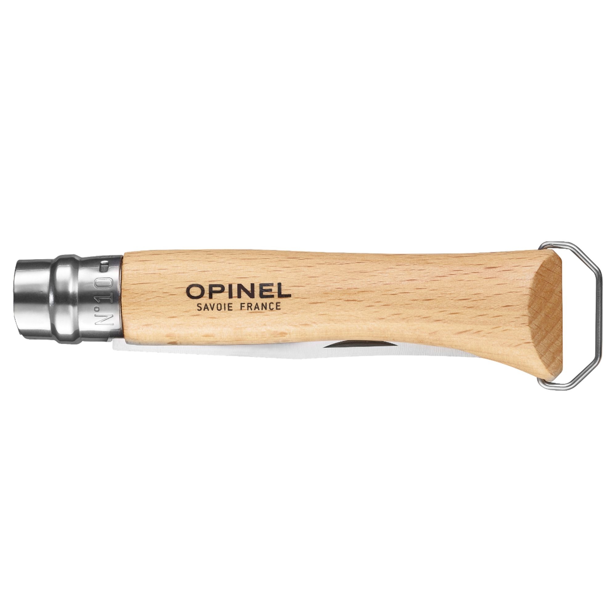 Opinel - Taschenmesser mit Korkenzieher No 10 - 23 cm - Buche