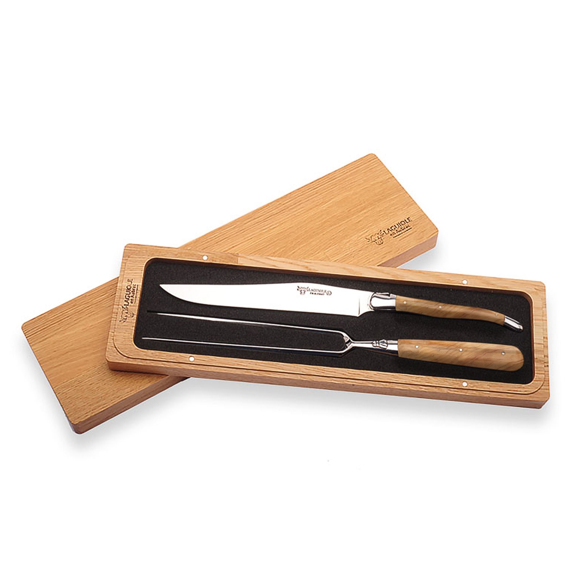 Laguiole - carving set -  Chef olive