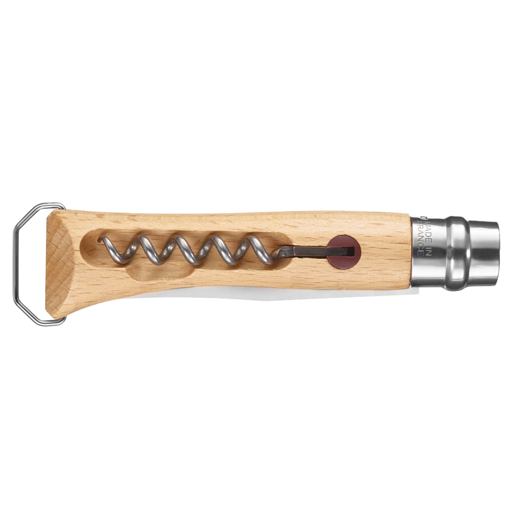 Opinel - Taschenmesser mit Korkenzieher No 10 - 23 cm - Buche