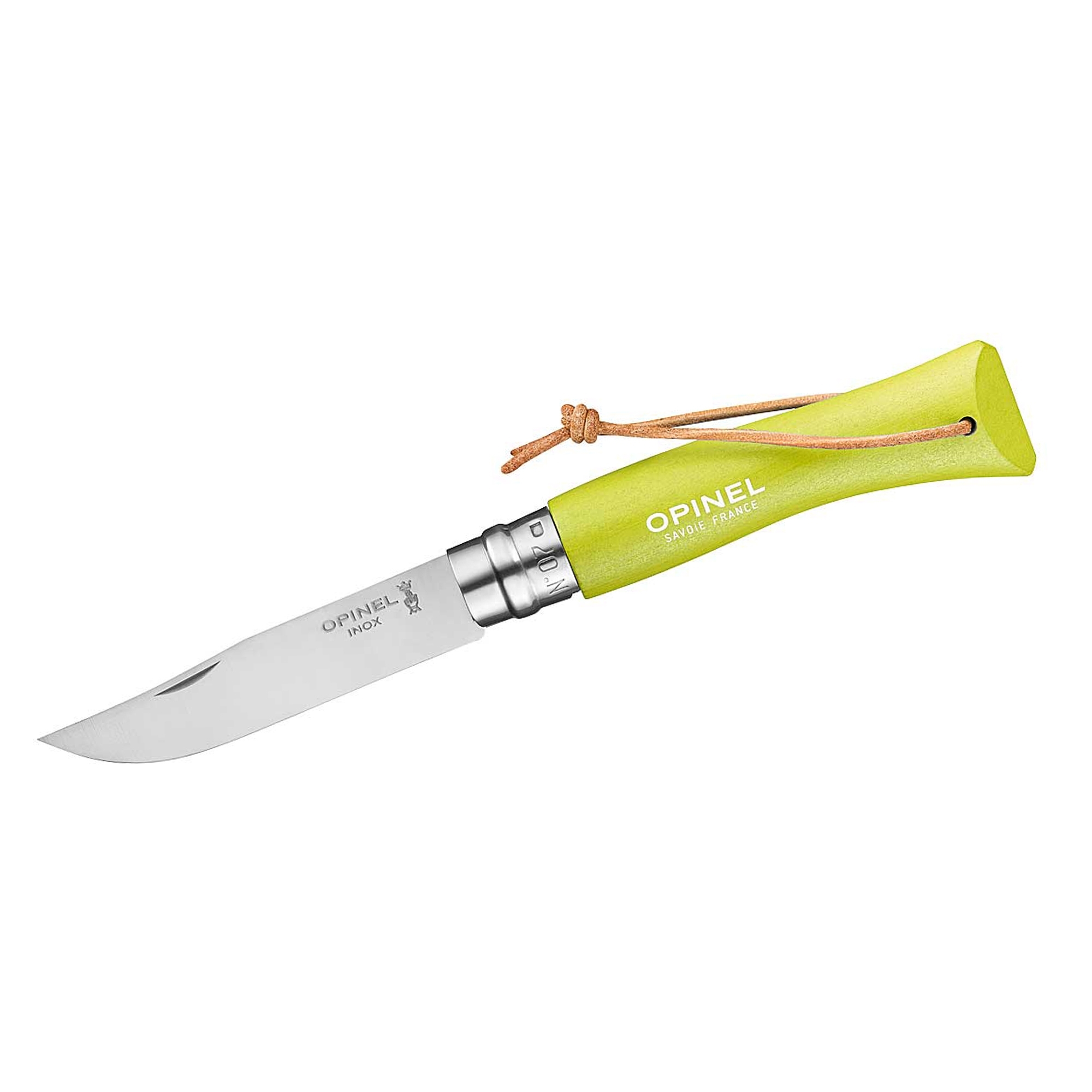 Opinel - Taschenmesser No 07 - Baroudeur - 17,7 cm - hellgrün