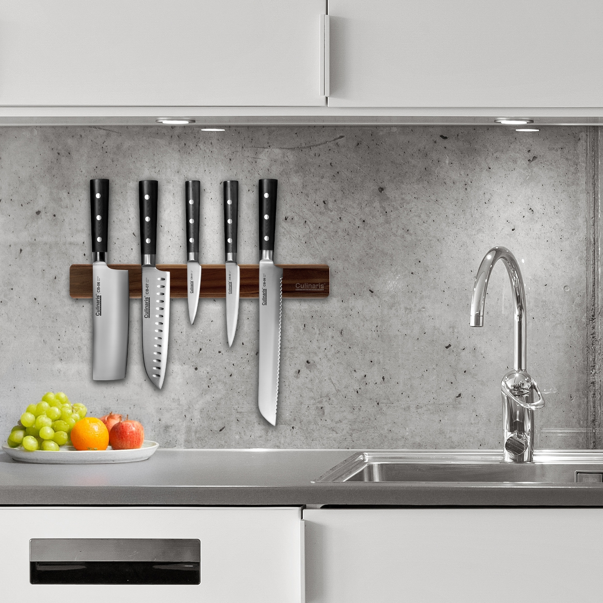 Magnetleiste - Walnuss, 50 cm - CB-15| Culinaris