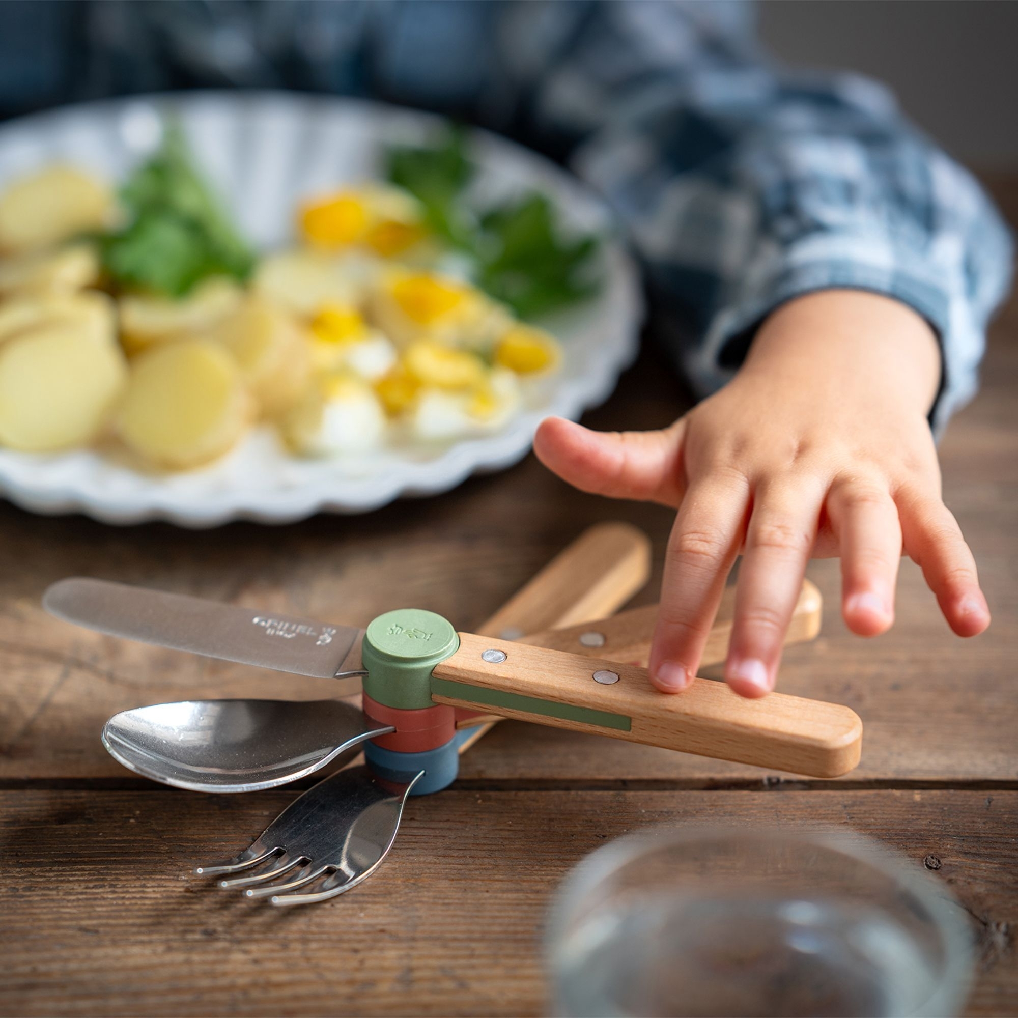 Opinel - Kinderbesteck-Set - LE PETIT GOURMET - Koralle