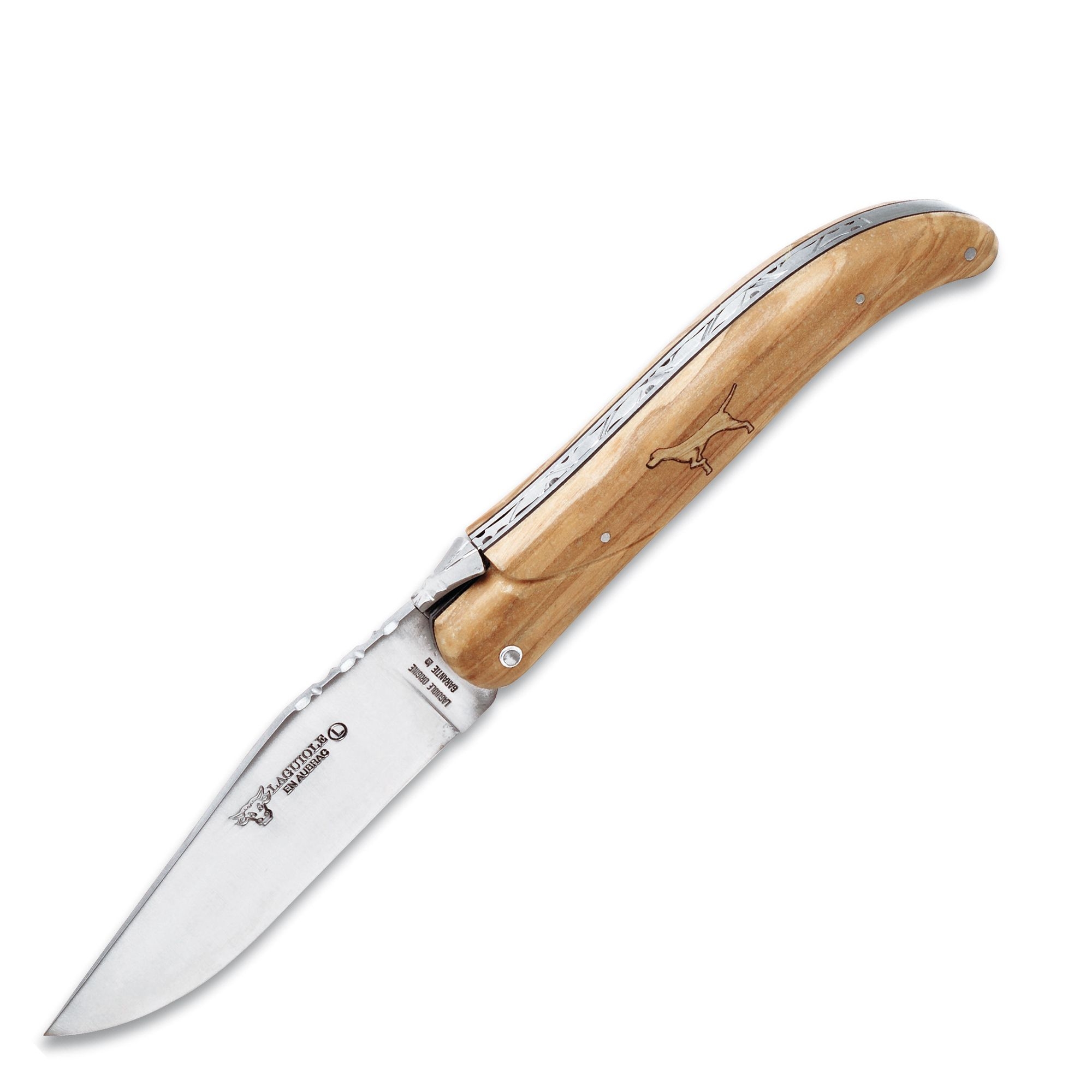 Laguiole - Jagdmesser Hund Olive