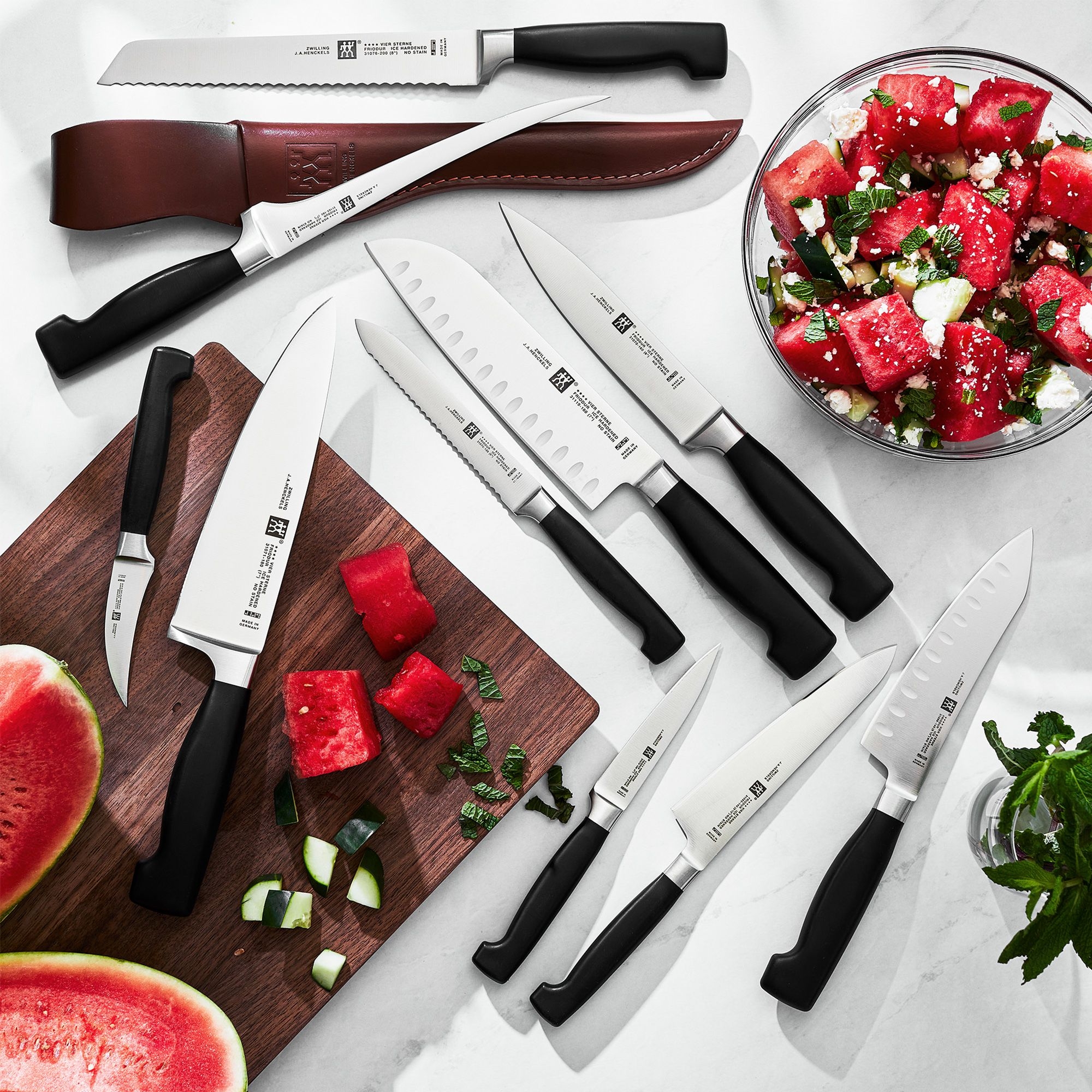 ZWILLING - Santoku with scallops | Four stars | 18 cm
