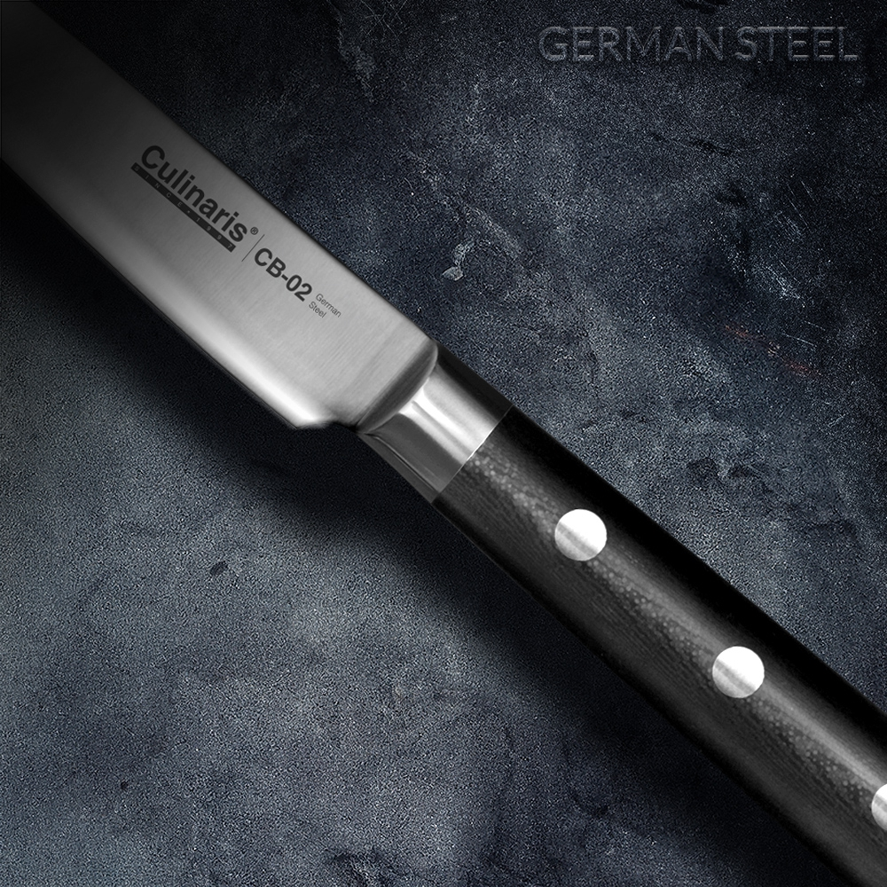 Culinaris Allzweckmesser Black Serie CB-02, deutsche Klinge