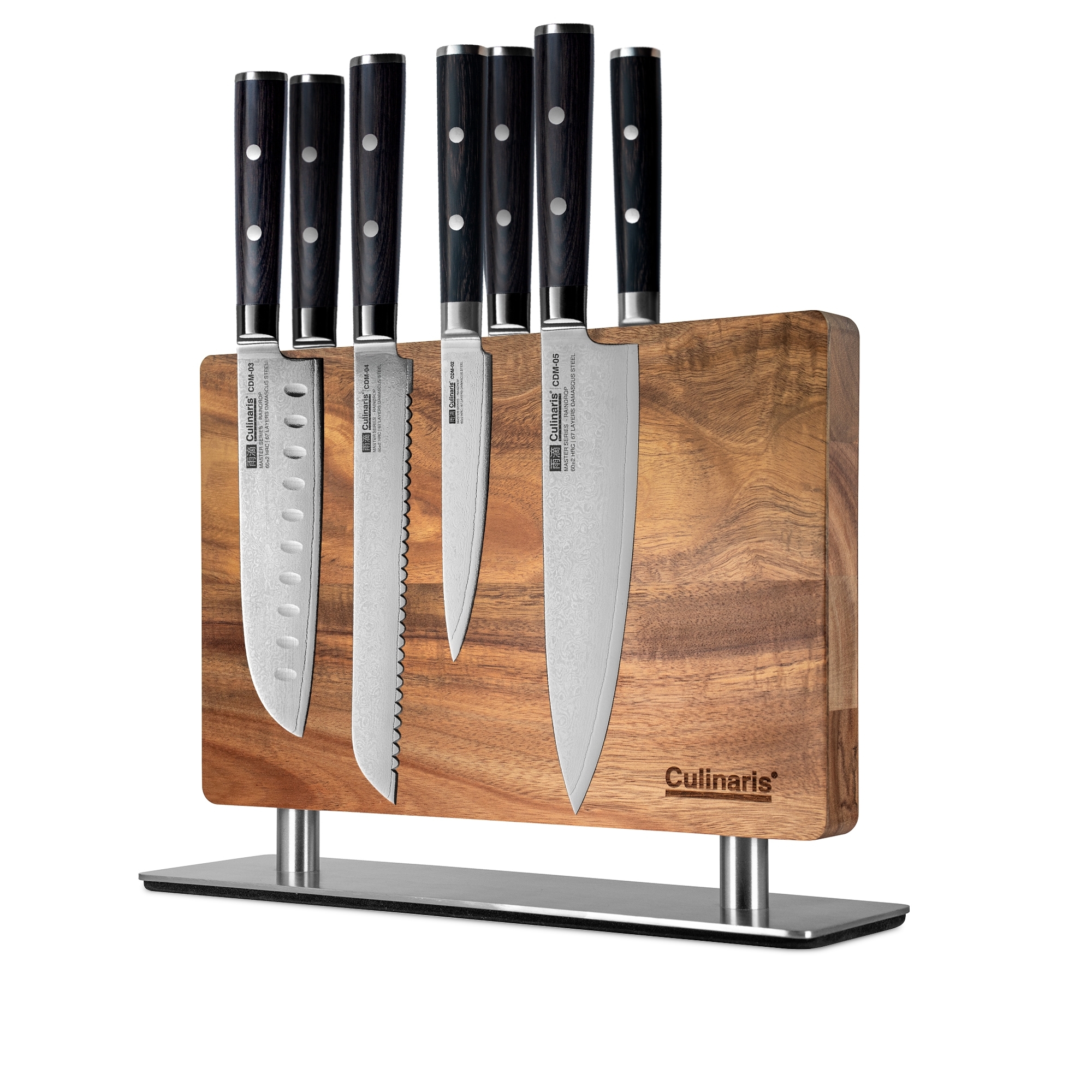 Magnet-Messerblock mit Edelstahlfuss - CB-20 | Culinaris