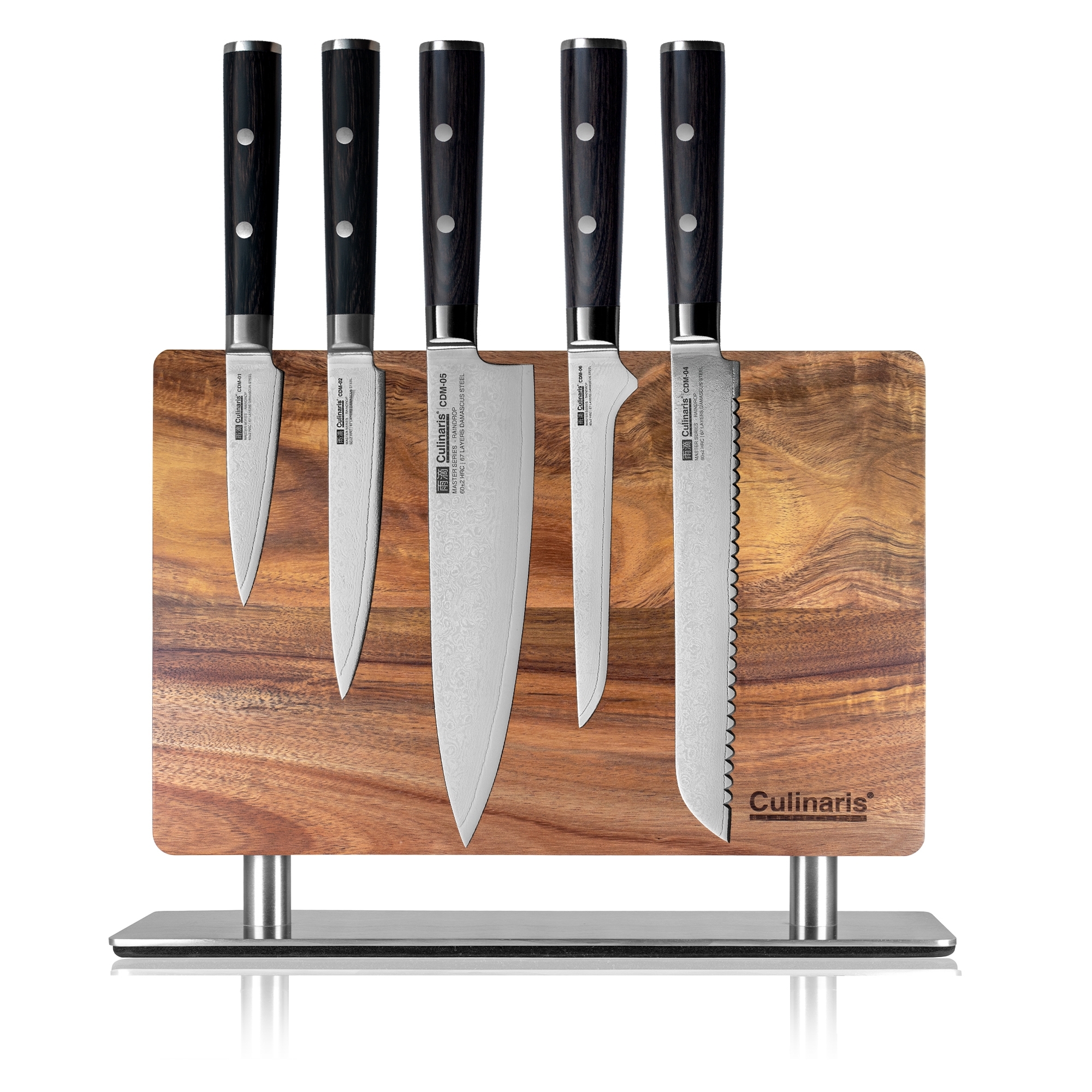 Magnet-Messerblock mit Edelstahlfuss - CB-20 | Culinaris