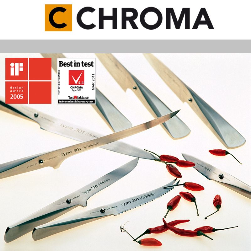 CHROMA type 301 - P-10 Tomatenmesser 12 cm
