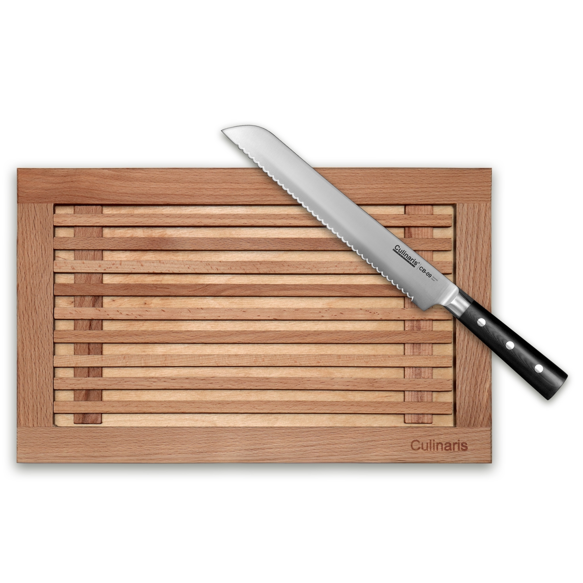 Bread cutting board - beech wood - 40 x 25 cm | Culinaris