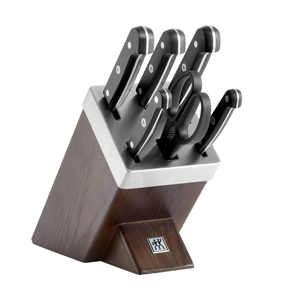 ZWILLING - self-sharpening knife block 7 pcs | Gourmet | Chocolate