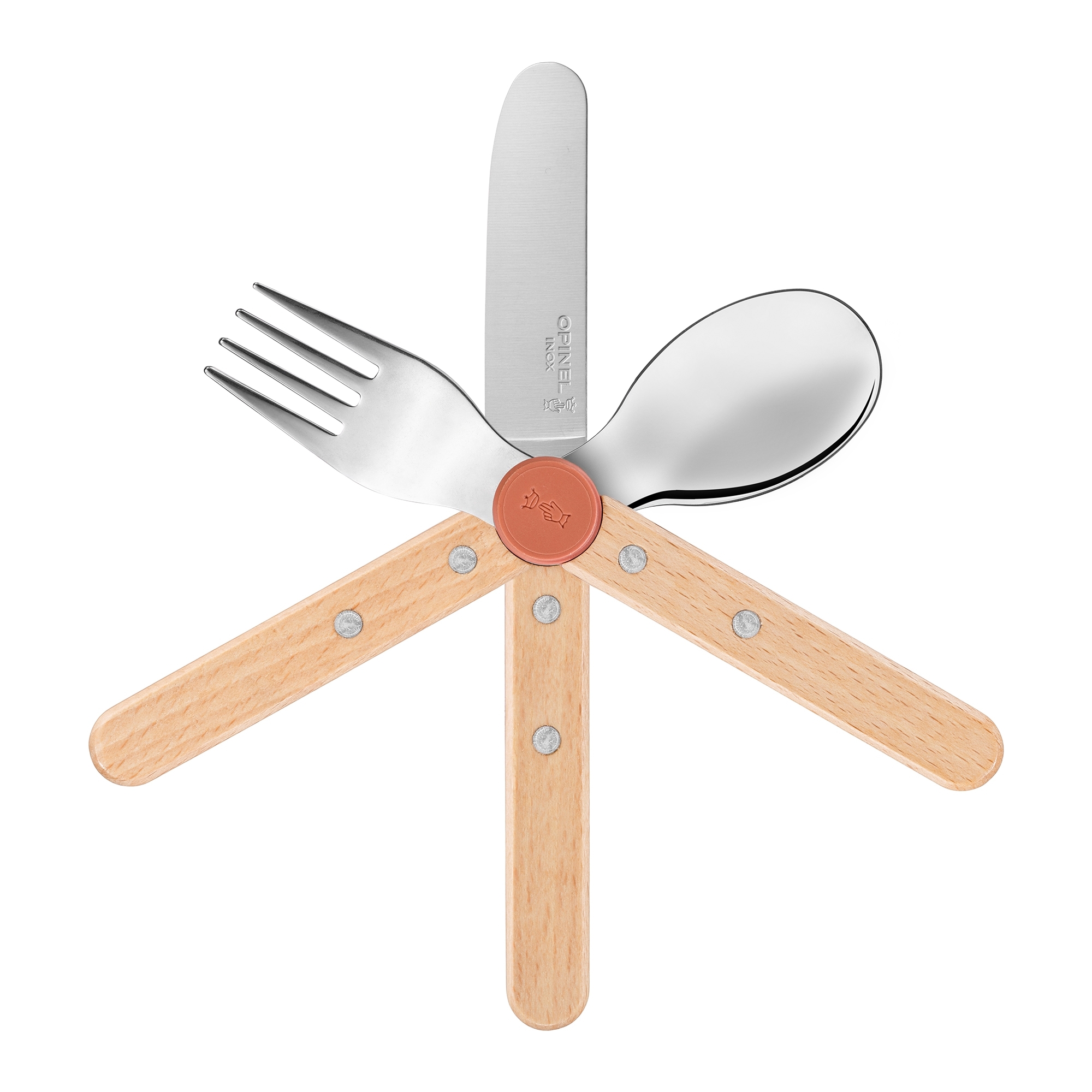 Opinel - Kinderbesteck-Set - LE PETIT GOURMET - Koralle