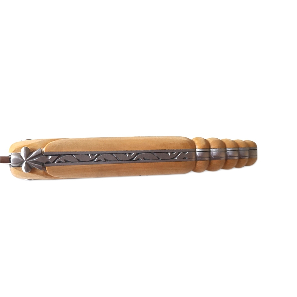Laguiole - Klapp-/Taschenmesser geschmiedet Buchsbaum spezial Griff matt