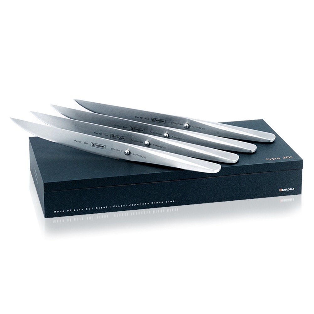 CHROMA type 301 - P-16 Steakmesserset 4-teilig