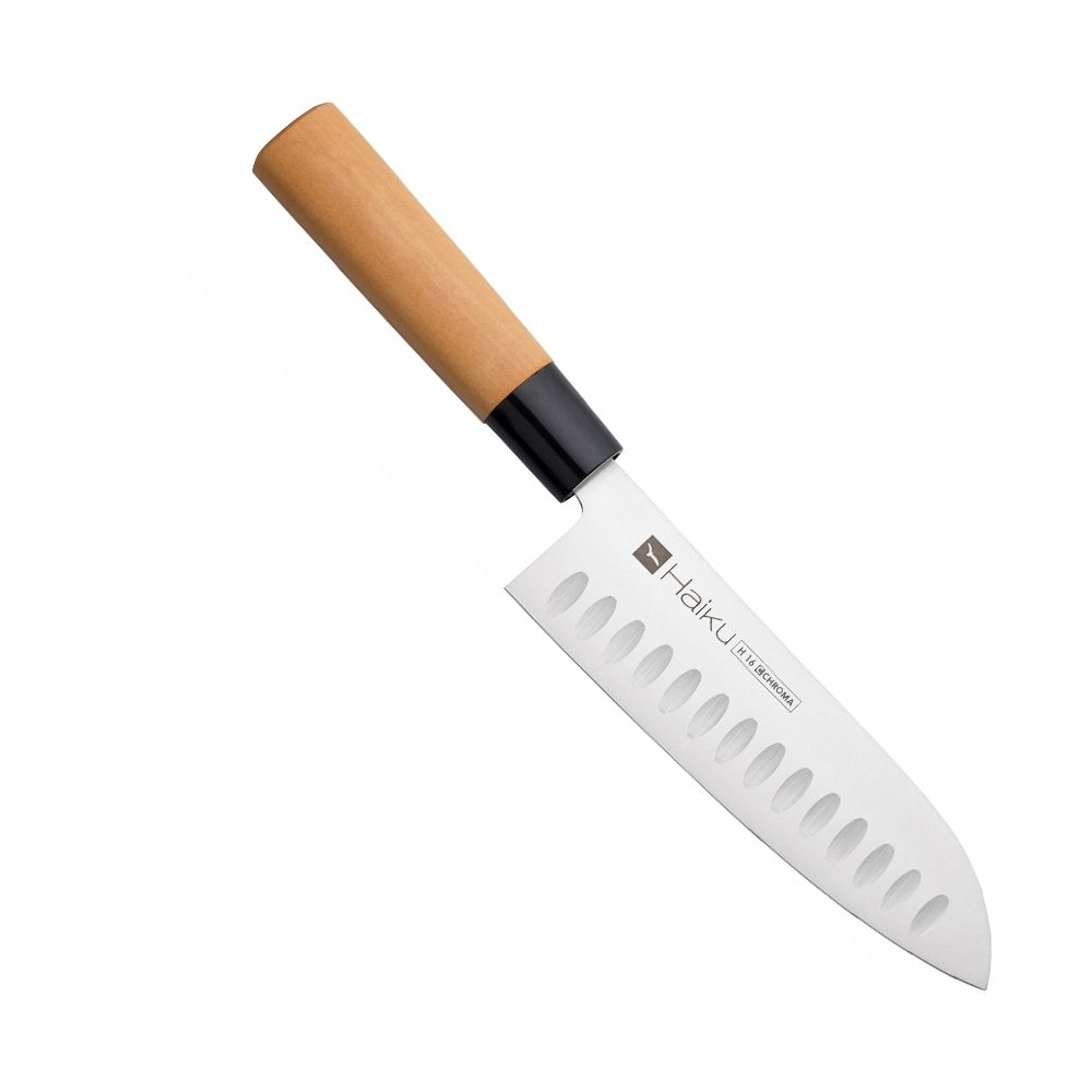CHROMA Haiku Original H-16 - Santoku 17 cm Kullenschliff