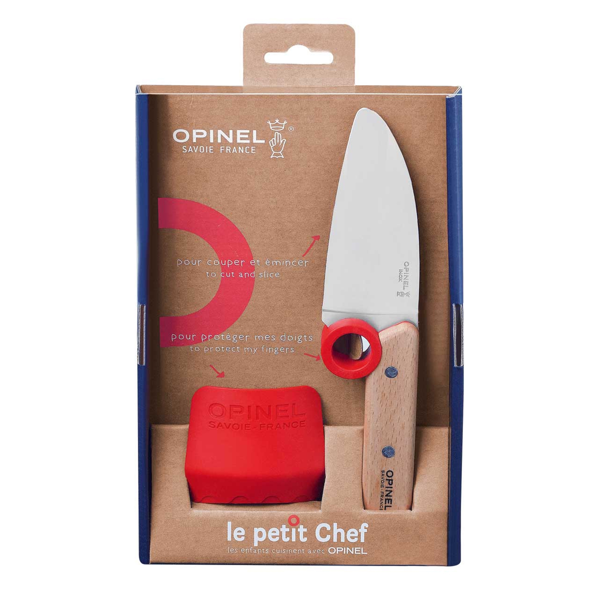 Opinel - Kinder Küchenmesser-Set - Le Petit Chef - 2-tlg. - rot