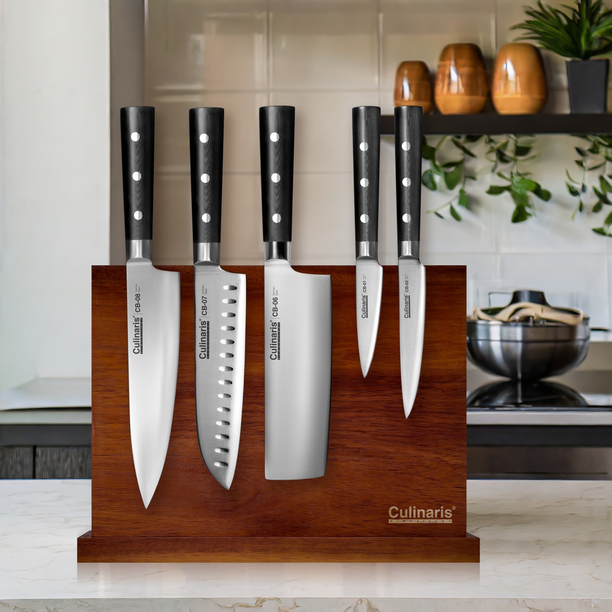 Culinaris - Kochmesser Groß 20 cm Black Serie | CB-08