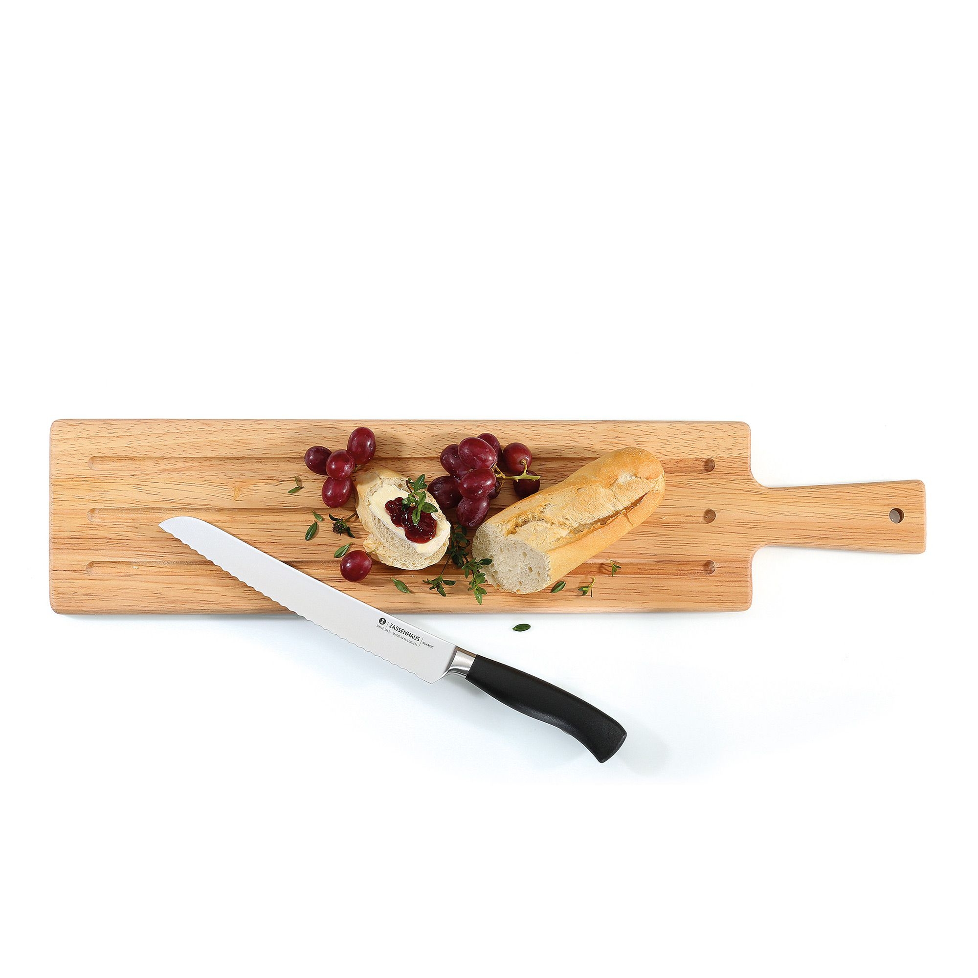 Zassenhaus - Servier-/Baguettebrett - Gummibaum