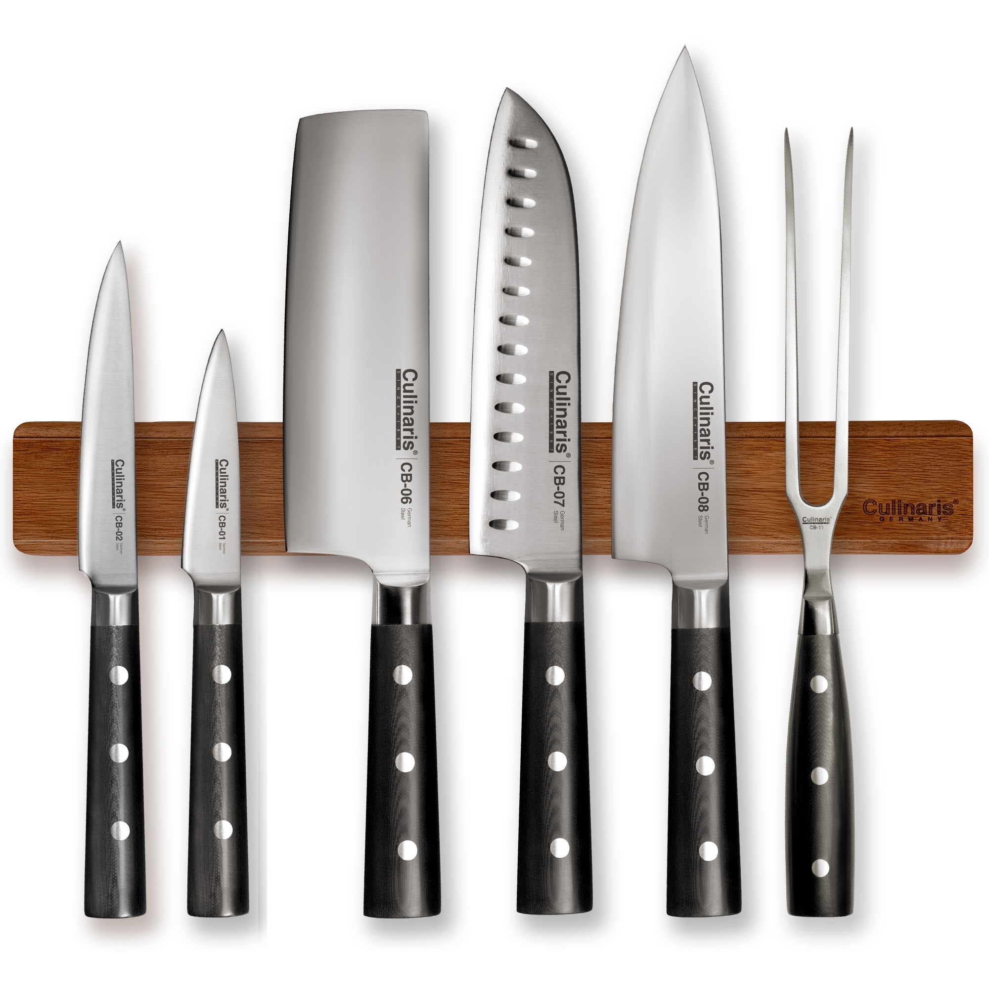 Culinaris acacia magnetic knife strip 50 cm for knives