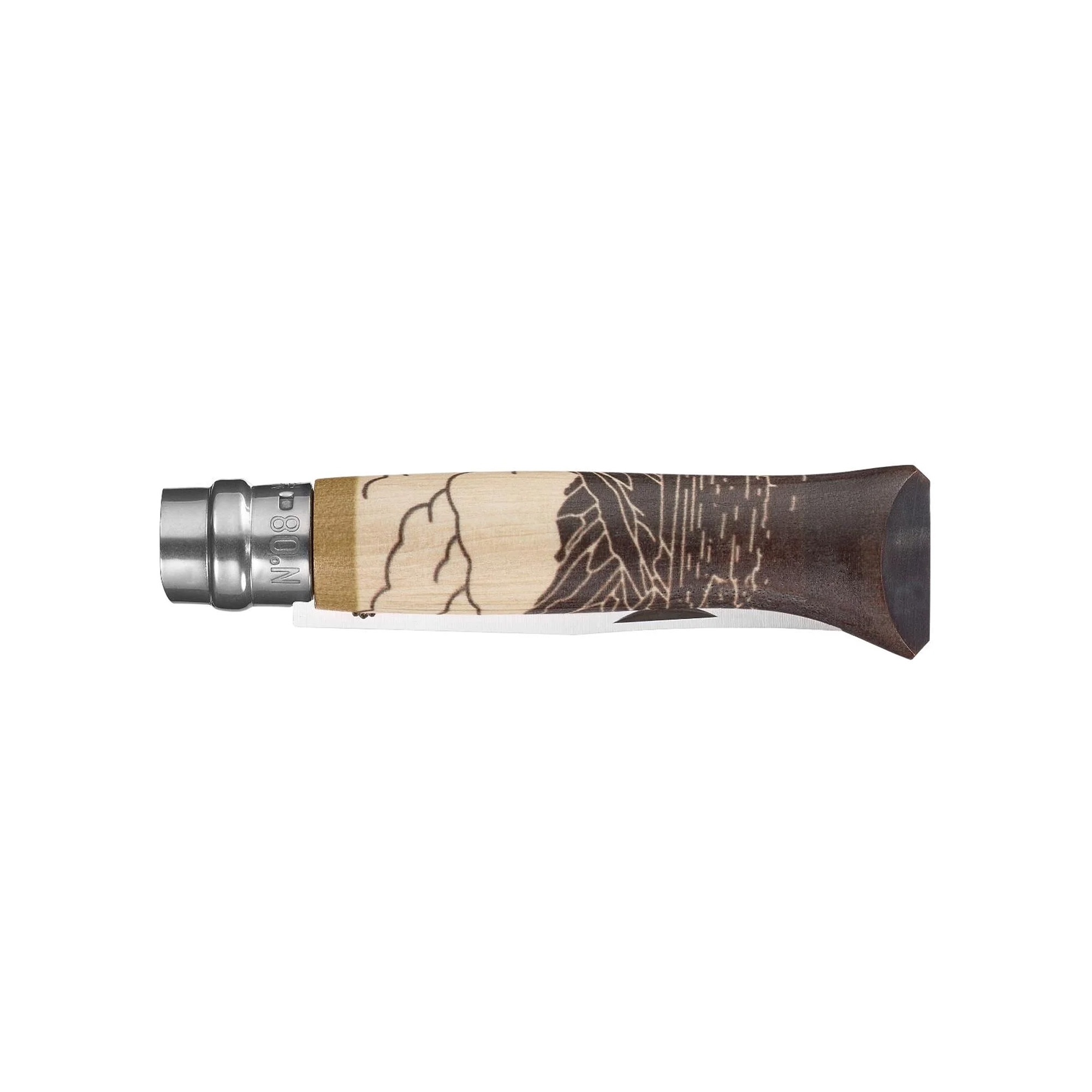 Opinel Monbento Lunchbox Messer No 08 mit Holzgriff