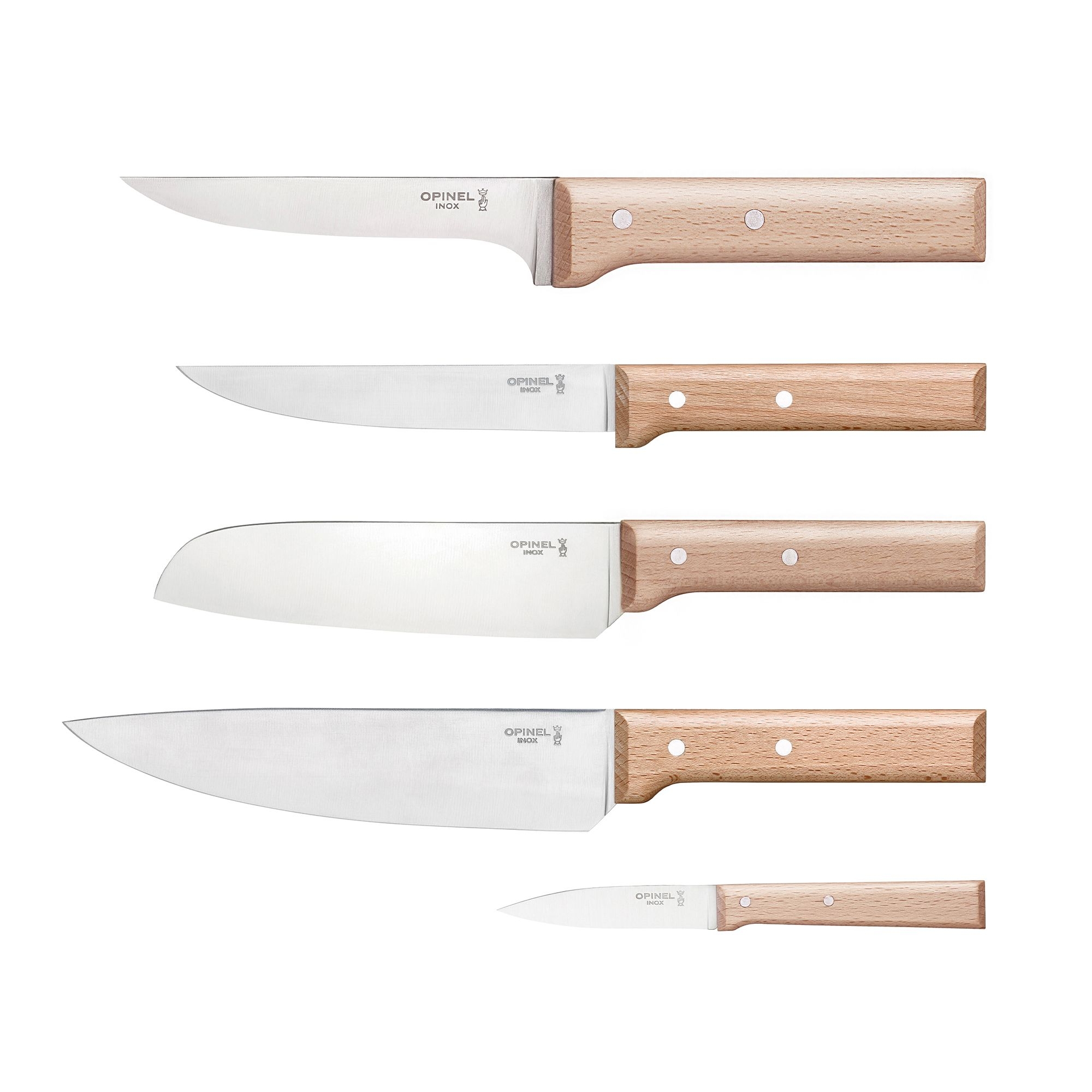 Opinel - Fleisch Messerblock - PARALLELE - Messer-Set - 6-tlg.
