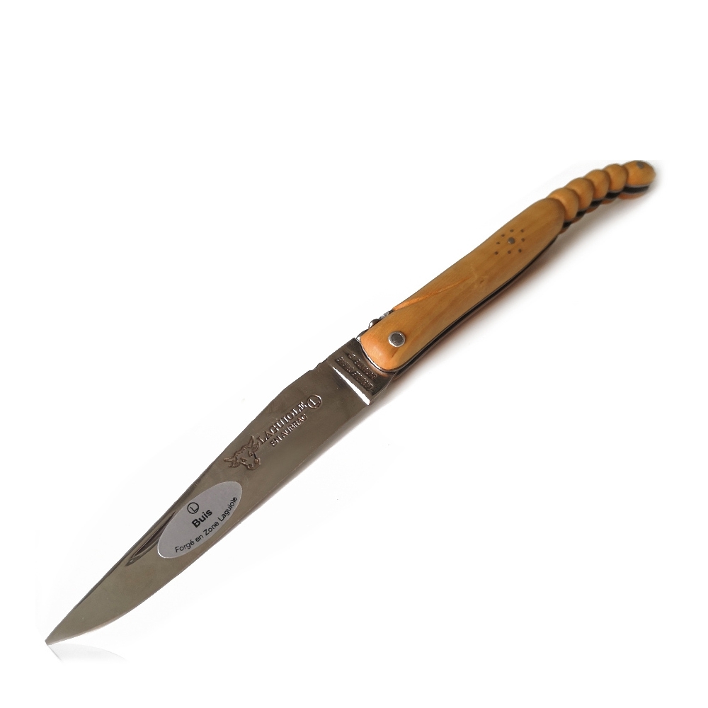 Laguiole - Klapp-/Taschenmesser geschmiedet Buchsbaum spezial Griff matt