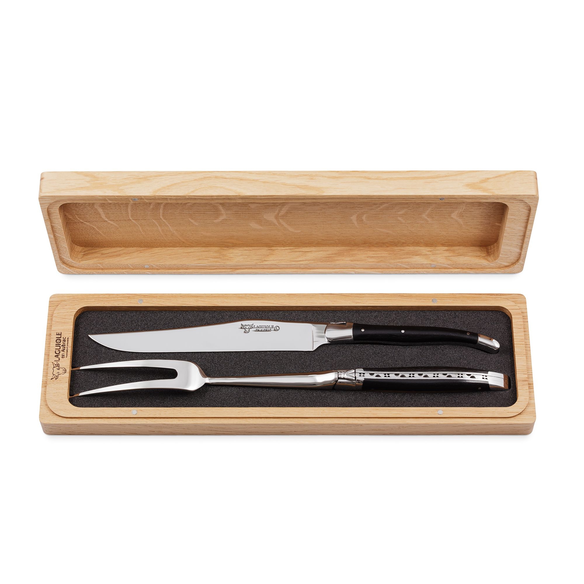 Laguiole - Carving Set forged ebony