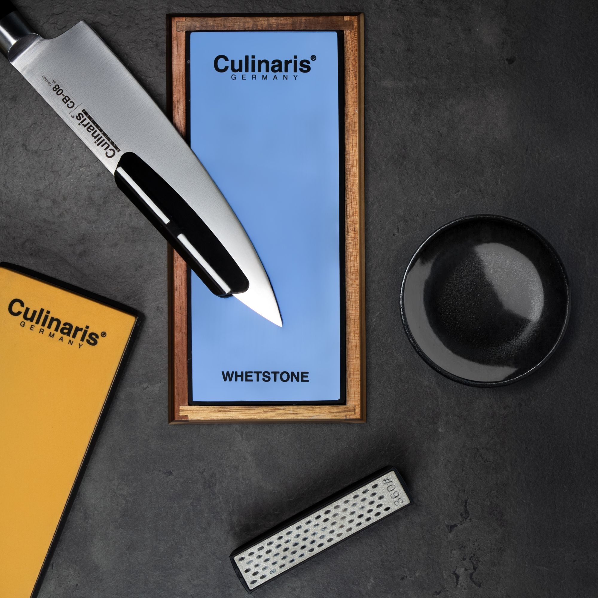 Culinaris - Nass-Schleifstein - 5er-Set | 240 / 1000