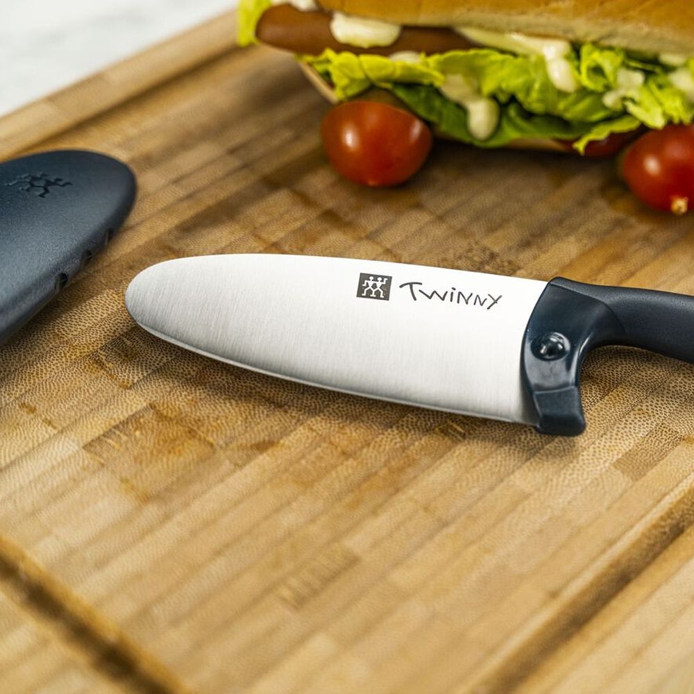 Zwilling - TWINNY - children's chef's knife 10 cm, black/blue