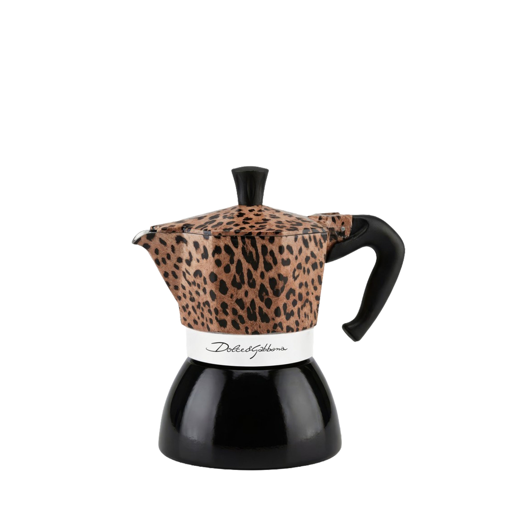 Bialetti - Moka Induktion Espressokocher 4 Tassen - Dolce & Gabbana Leopardo