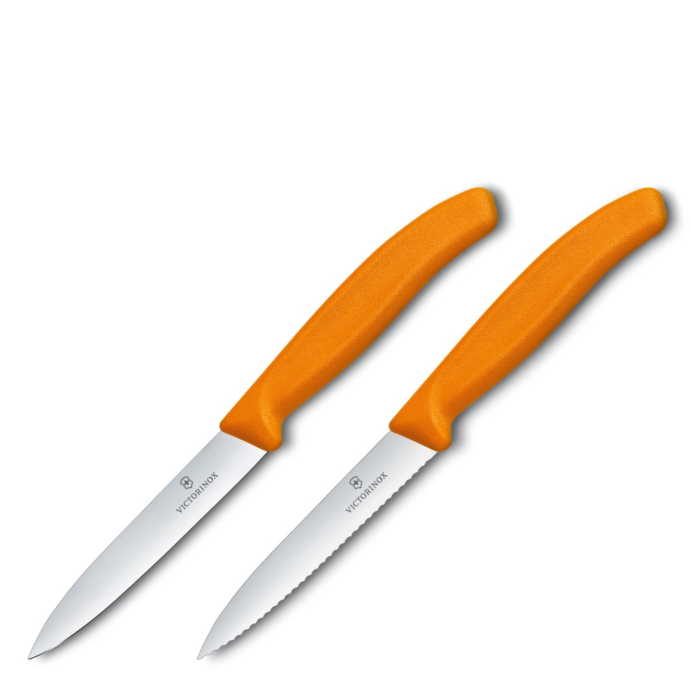 Victorinox - Swiss Classic vegetable knife set of 2, 10 cm, orange