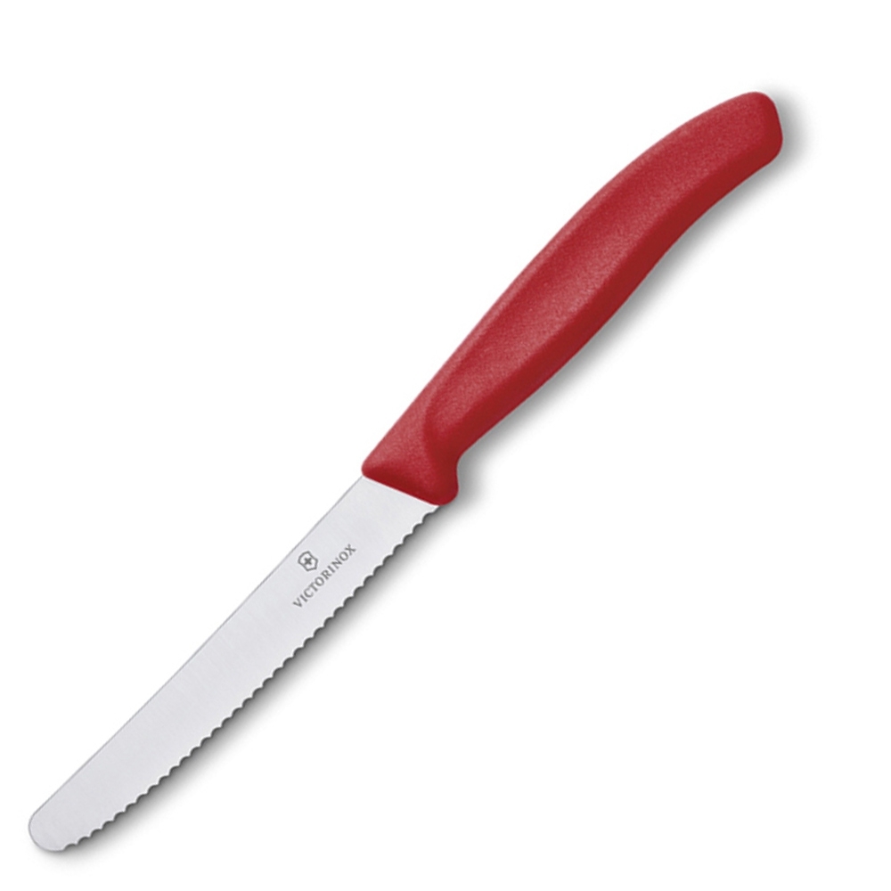 Victorinox - Swiss Classic Gemüsemesser-Set mit Schäler, 3-teilig, rot
