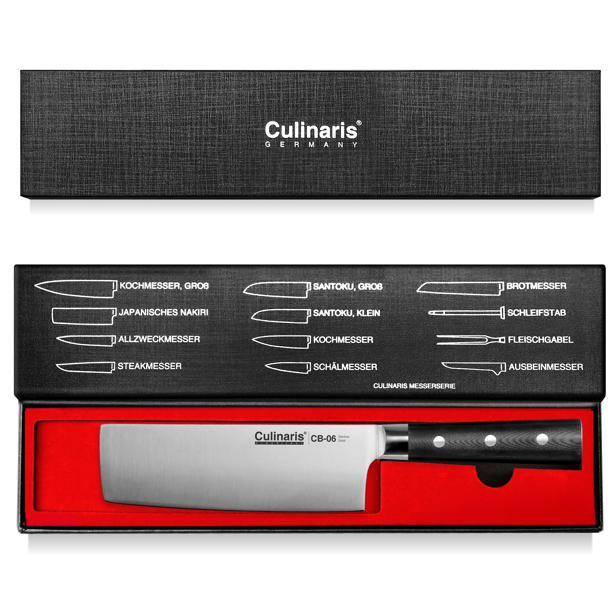 Culinaris - Nakiri 17 cm Black Serie | CB-06