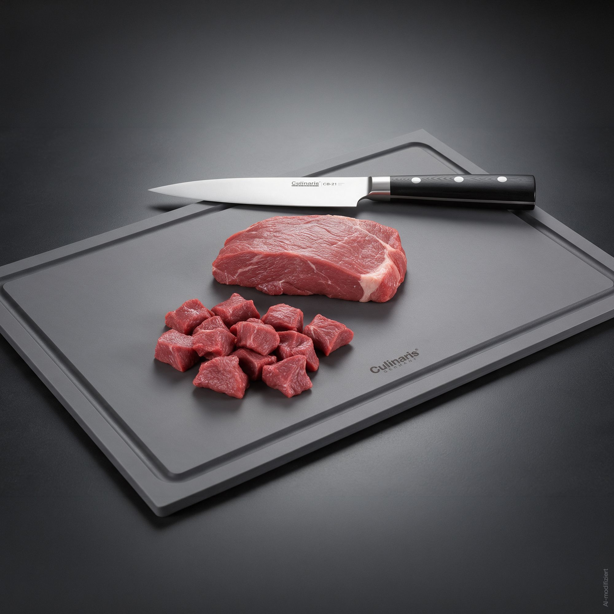 Cutting board NERO GRIGIO - 45 x 30 x 0.9 cm | Culinaris