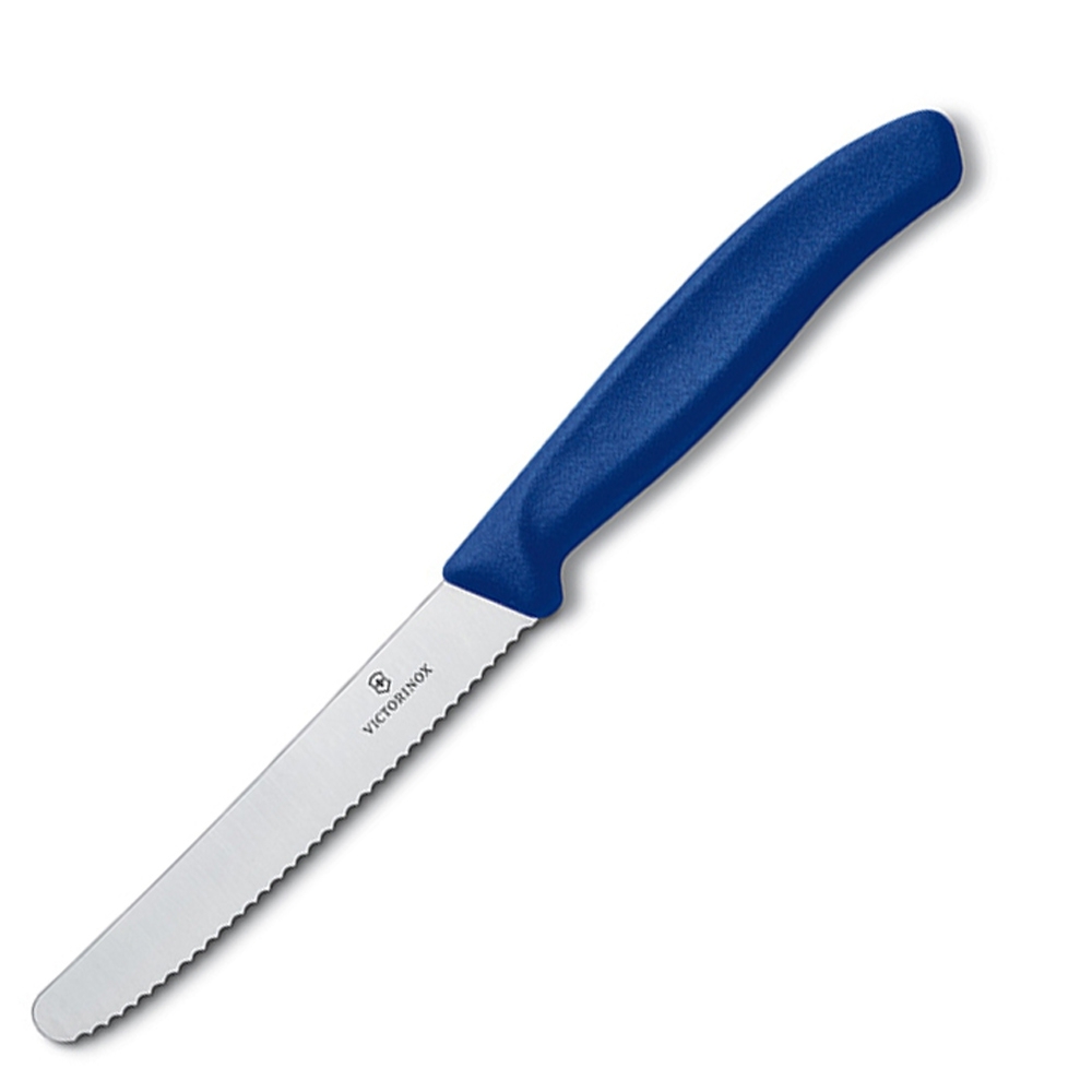 Victorinox - Tomato and table knife with wavy edge, blue