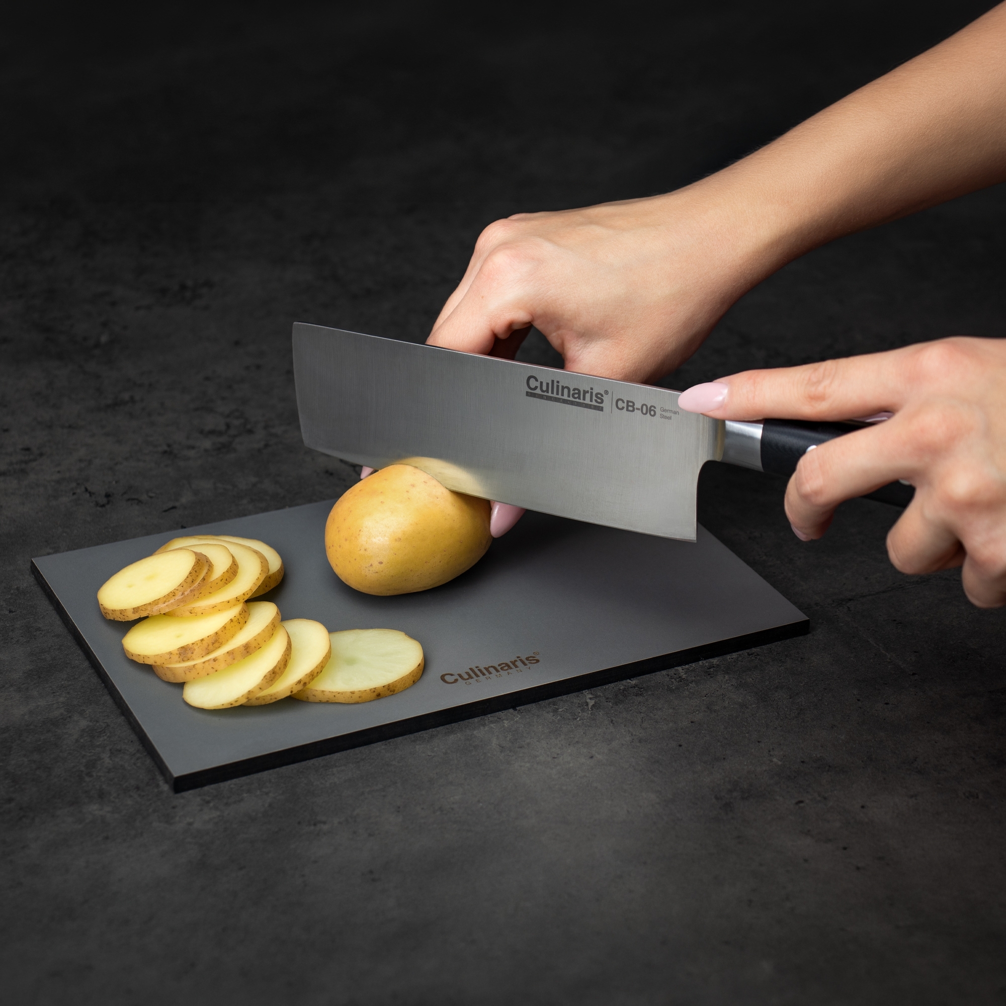 Cutting board NERO GRIGIO - 25 x 15 x 0.7 cm | Culinaris