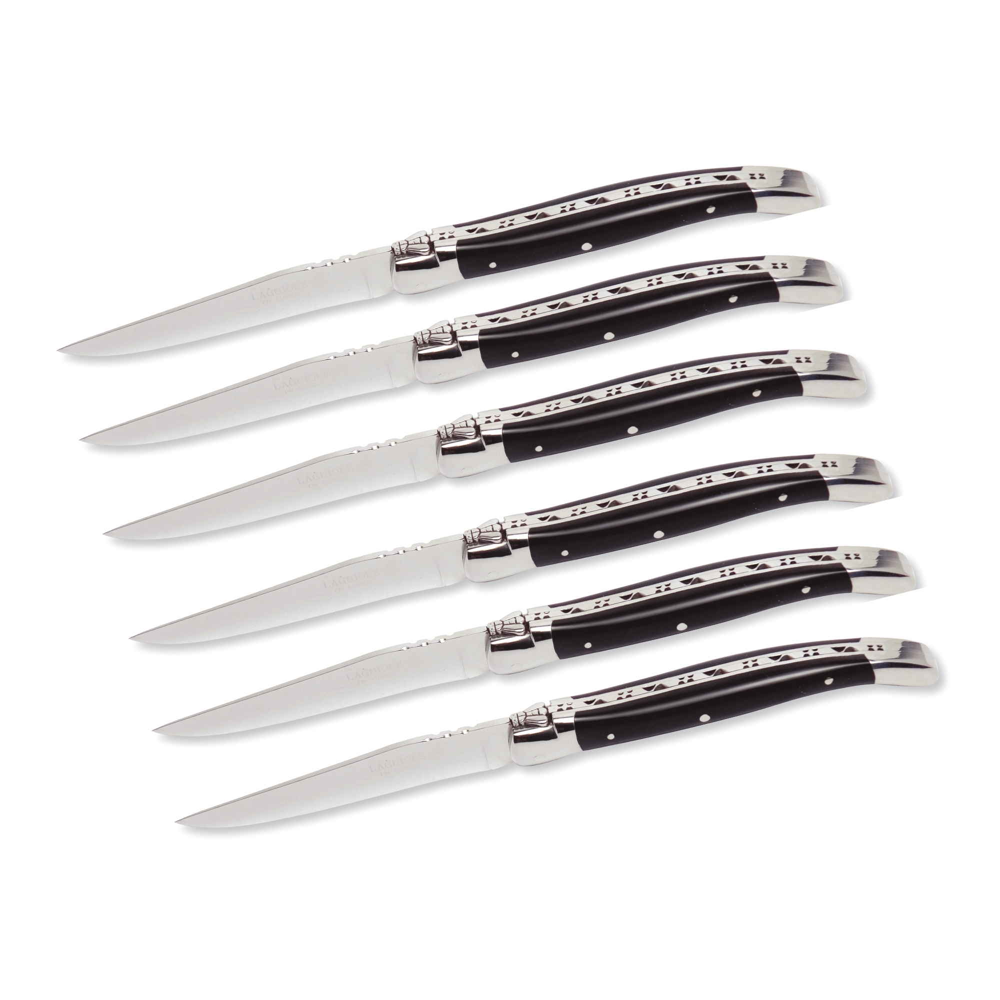 Laguiole - Steak knife - Ebony - set of 6
