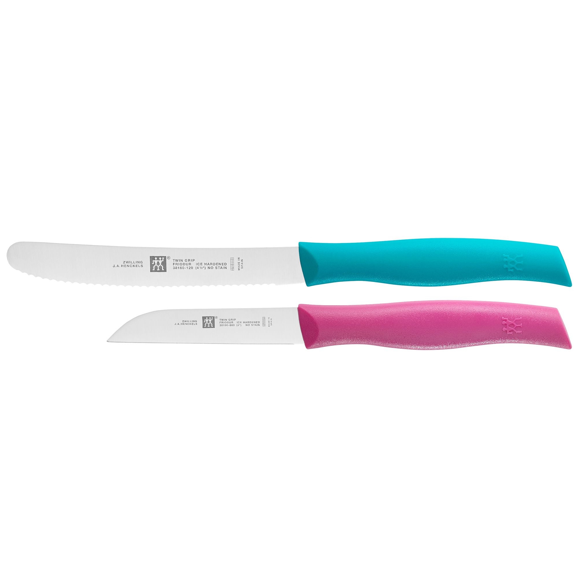 Zwilling - Messerset 2-tlg, pink/türkis