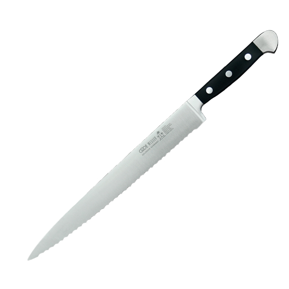 Güde - Schinkenmesser mit Wellenschliff 26 cm - Alpha