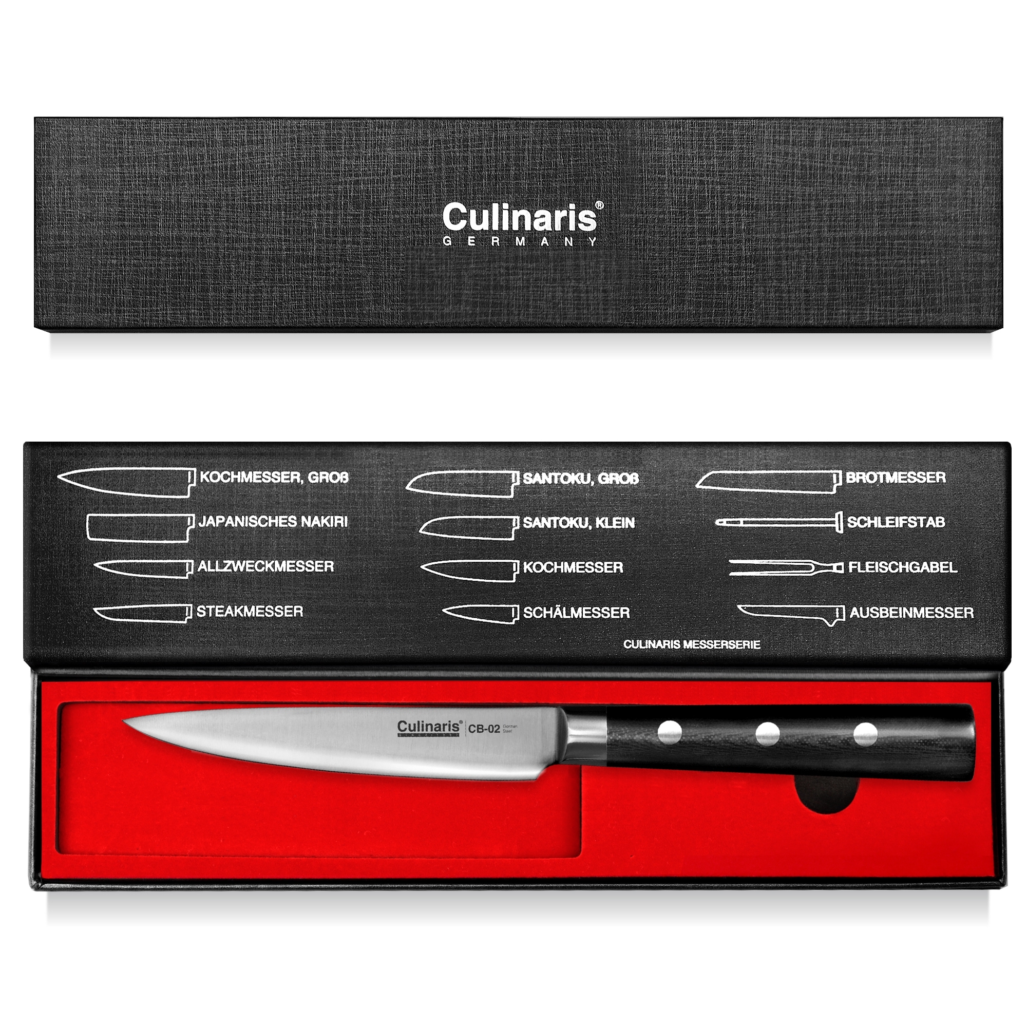 Culinaris - Allzweckmesser 12,5 cm Black Serie | CB-02