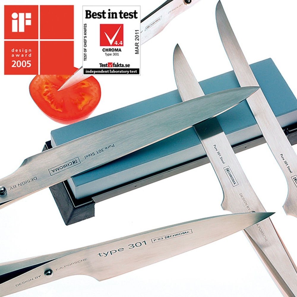 CHROMA Type 301 - P-02 Santoku Messer 17,8 cm