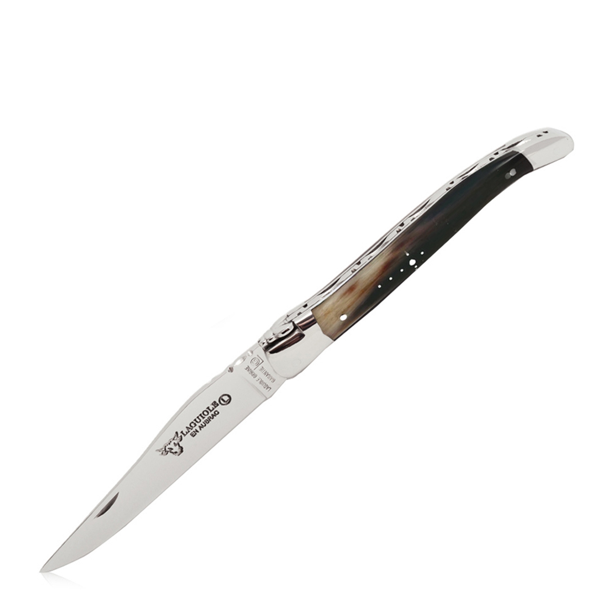 Laguiole - Klapp-/Taschenmesser guillochiert Hornspitze