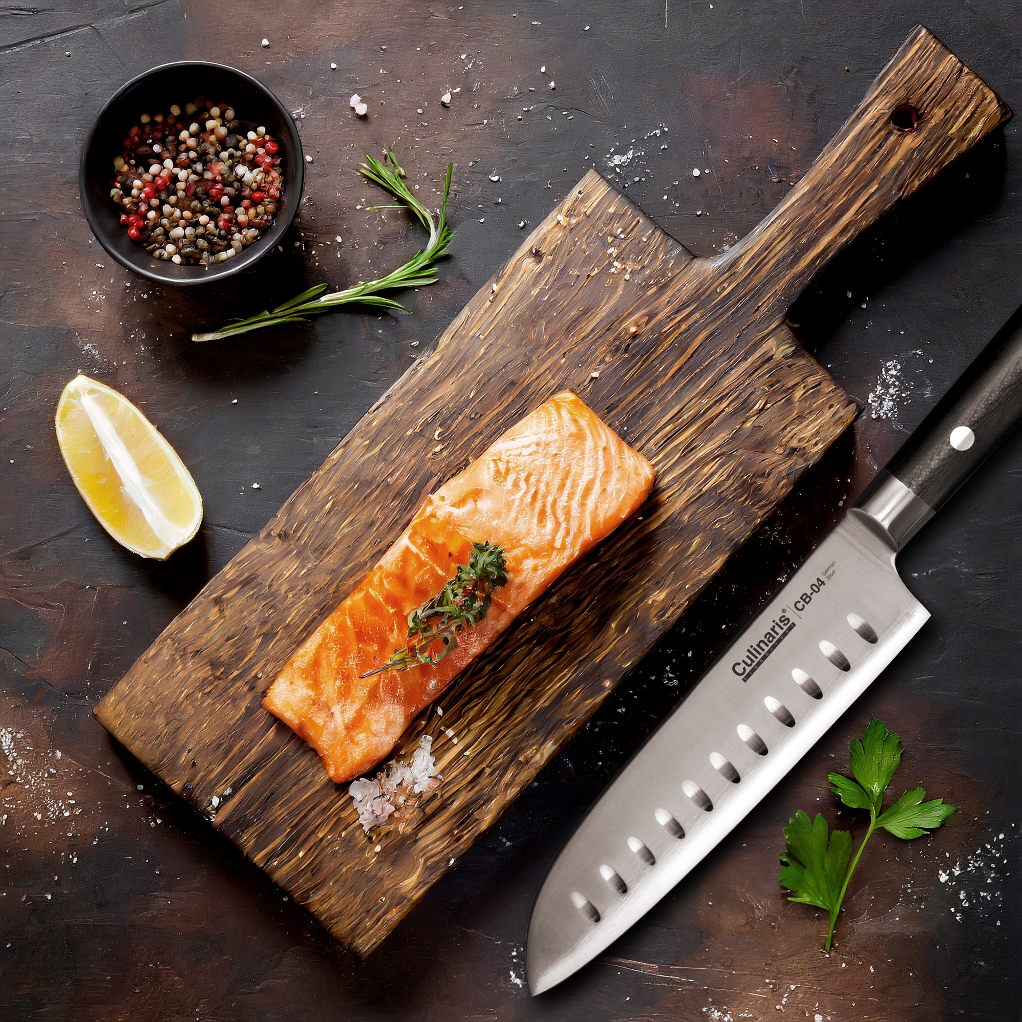 Culinaris - Santoku klein 13 cm Black Serie | CB-04