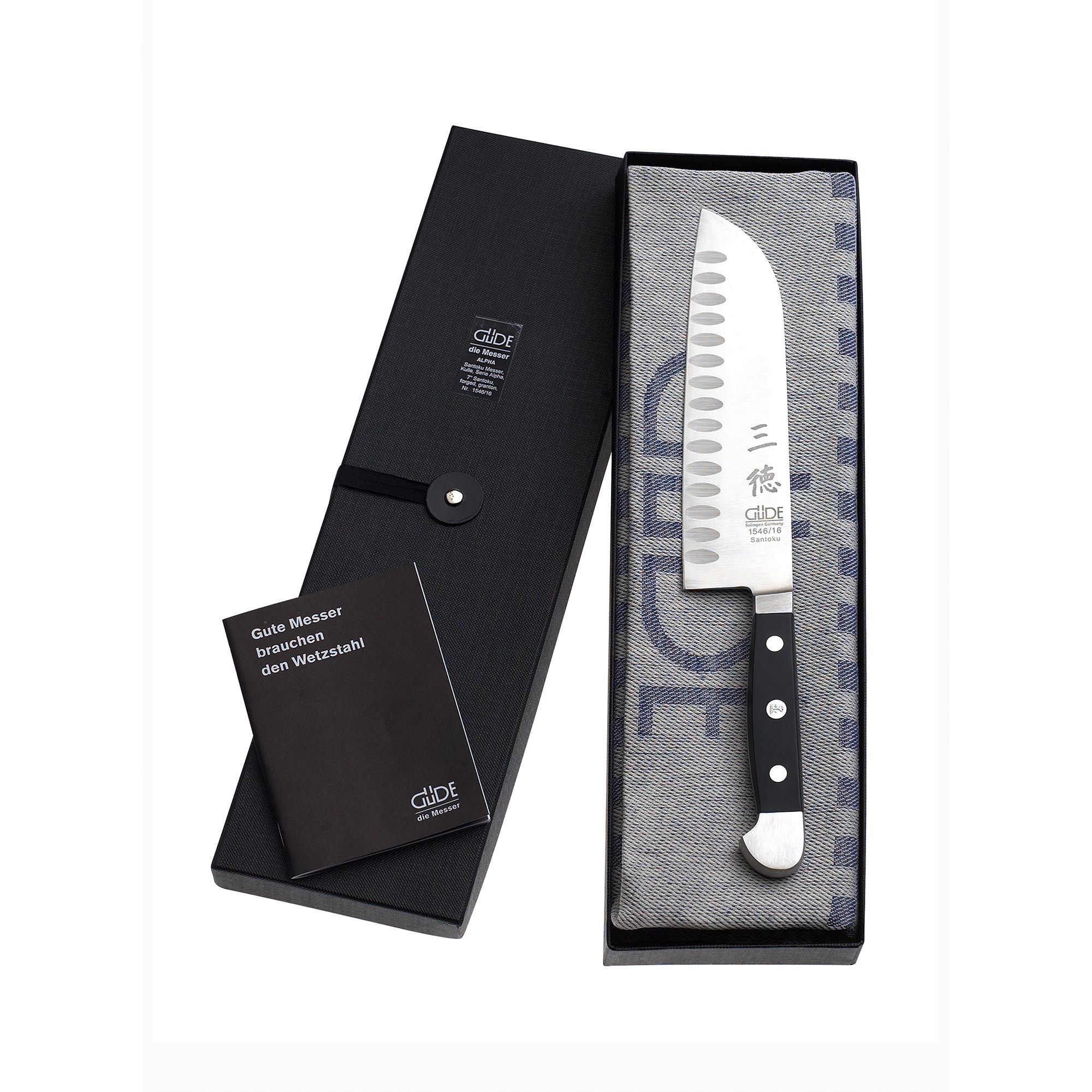 Güde - Geschenkset Santoku Alpha mit Kulle