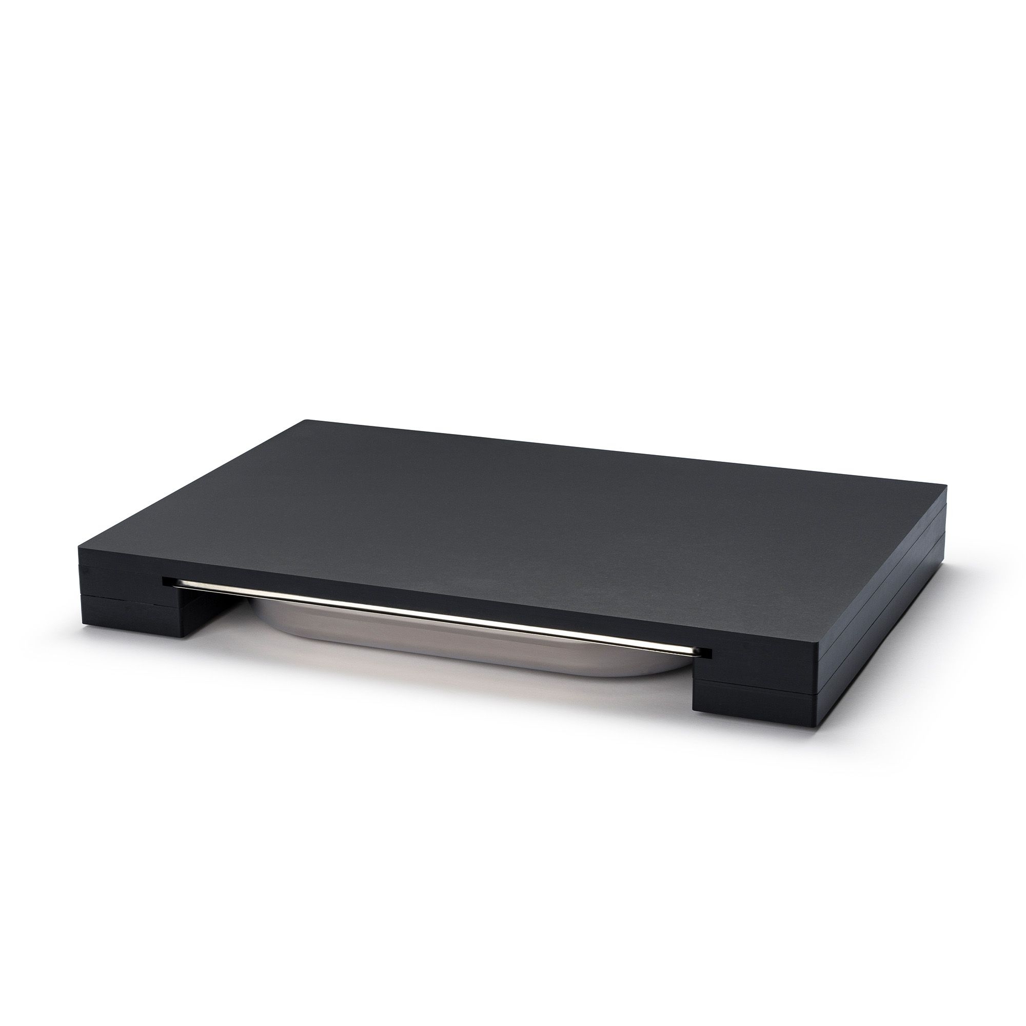 Continenta - Schneidebrett DURACORE mit Edelstahlschublade 48 x 32,5 x 6 cm