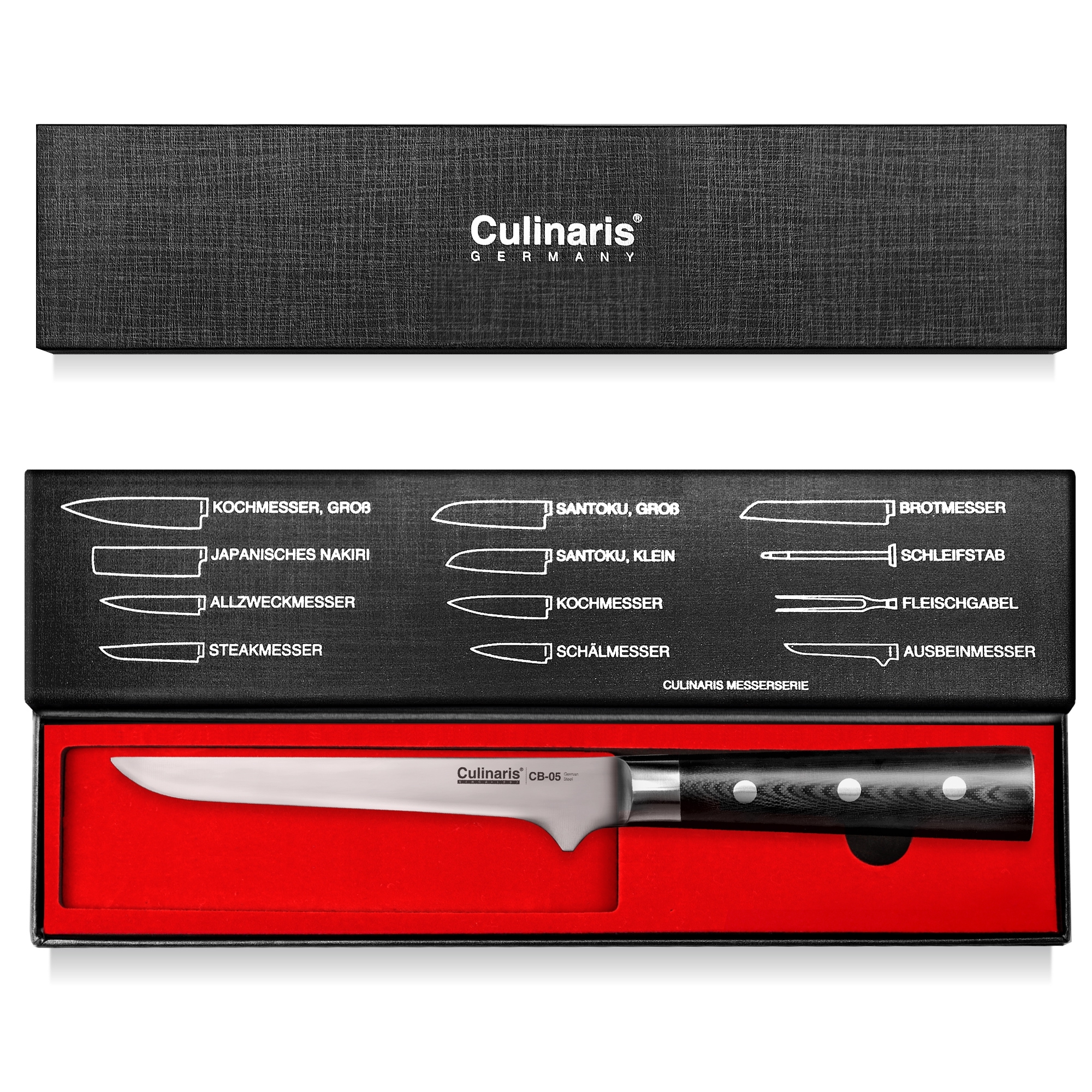 Culinaris - Ausbeinmesser 16 cm Black Serie | CB-05