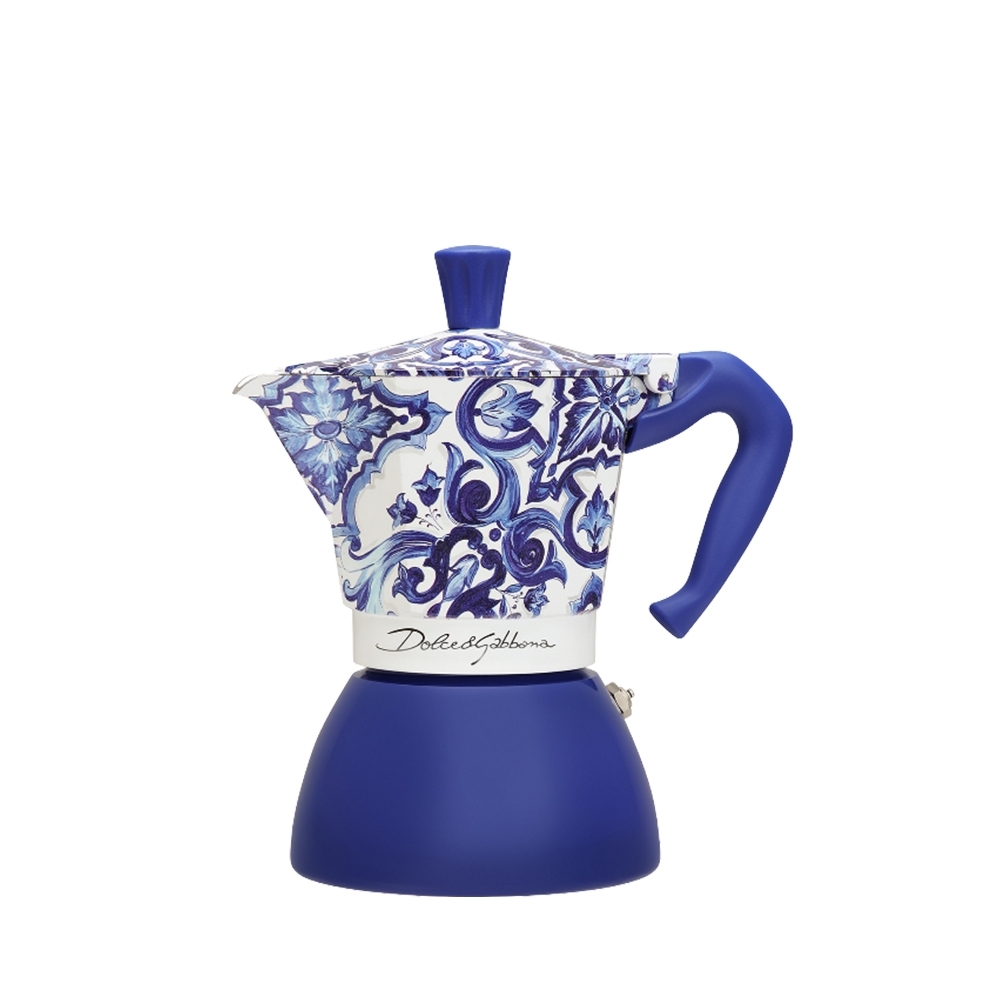 Bialetti - Moka Induction 6 Cups - Dolce & Gabbana Blu Mediterraneo