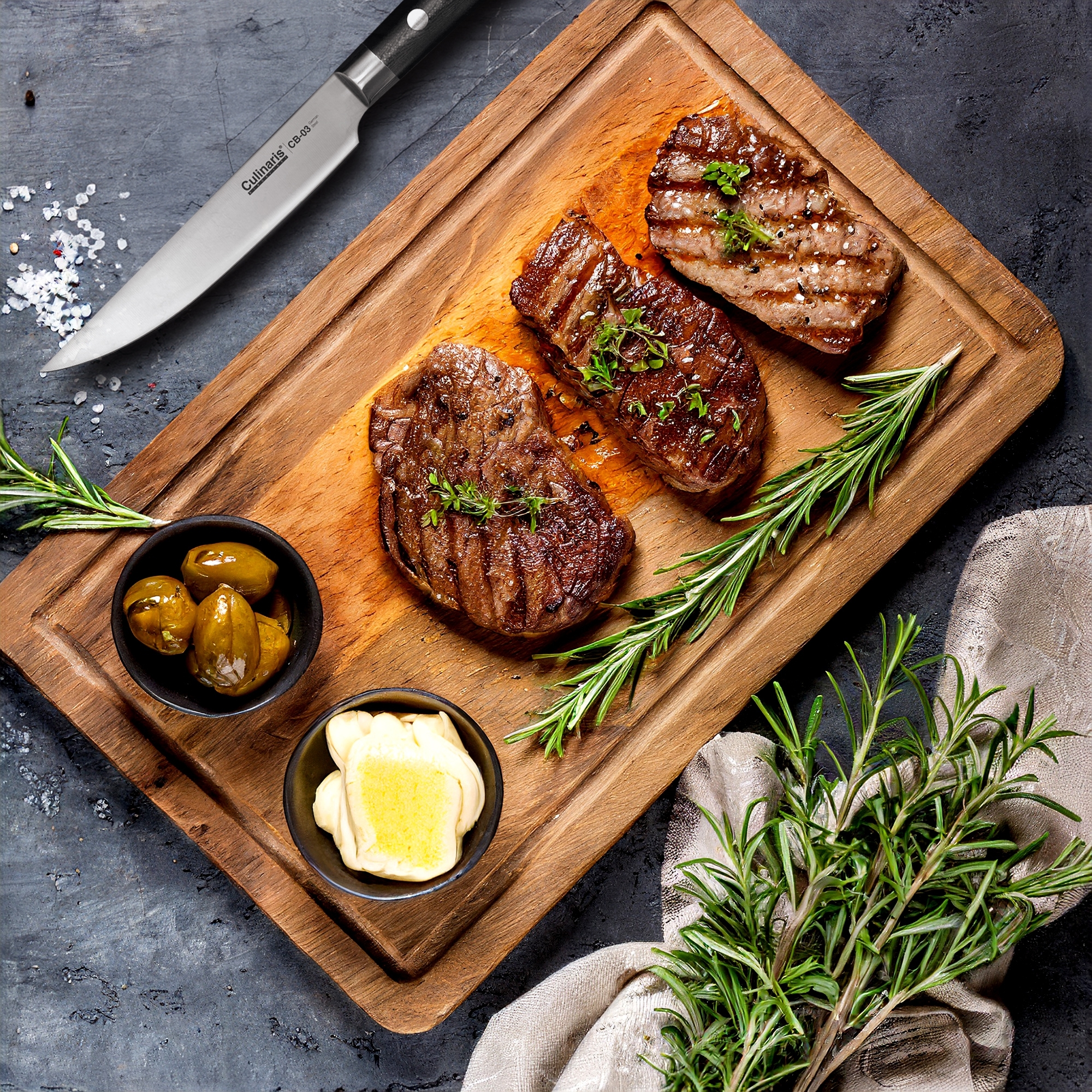 Culinaris - Steakmesser 13,5 cm Black Serie | CB-03
